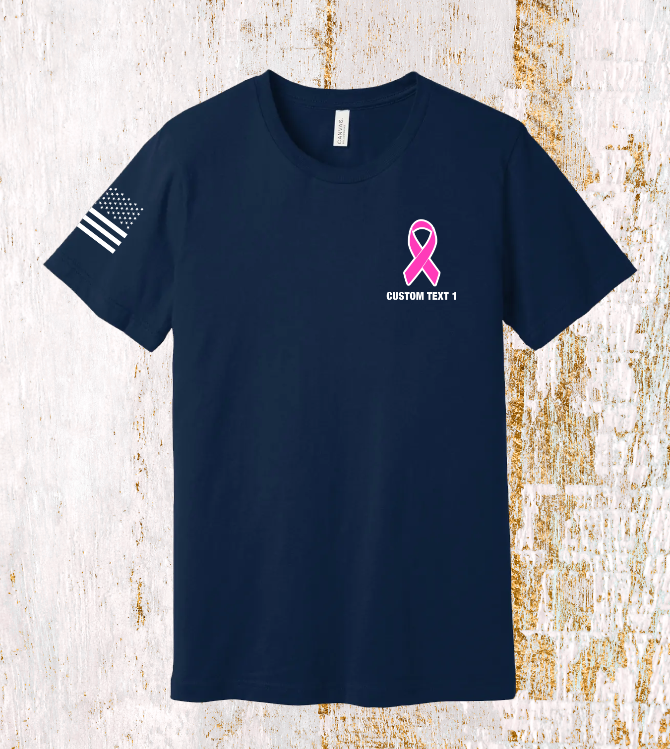 CUSTOM Breast Cancer Awareness Month Comfort Unisex Cotton SS Tee - Fire Rescue