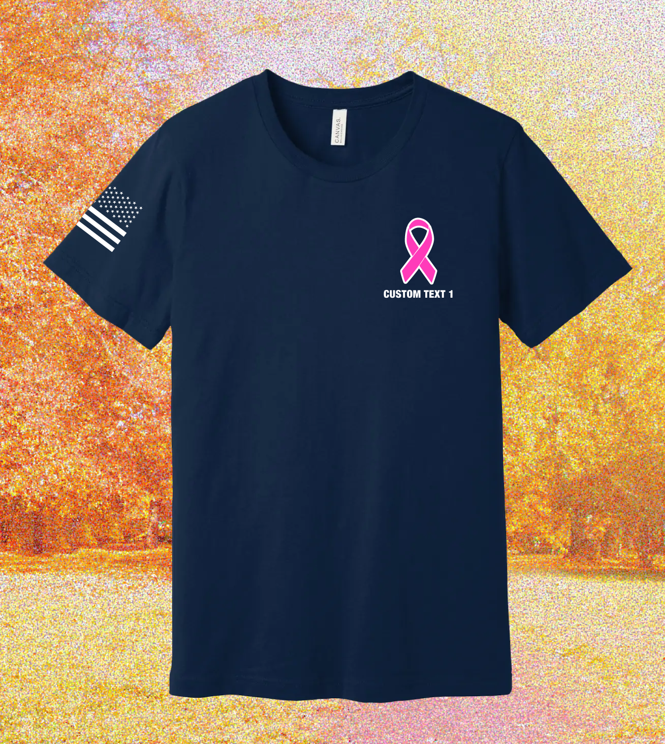 CUSTOM Breast Cancer Awareness Month Comfort Unisex Cotton SS Tee - Fire Department