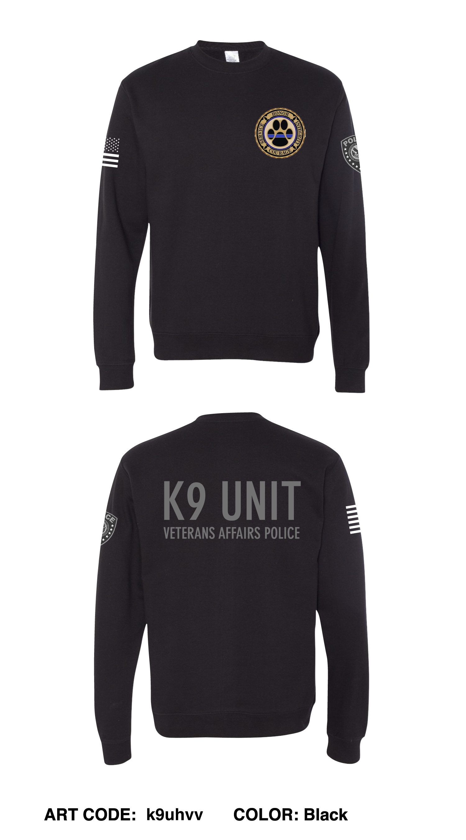 Veterans Affairs Police Comfort Unisex Crewneck Sweatshirt - k9uhvv –  Emblem Athletic