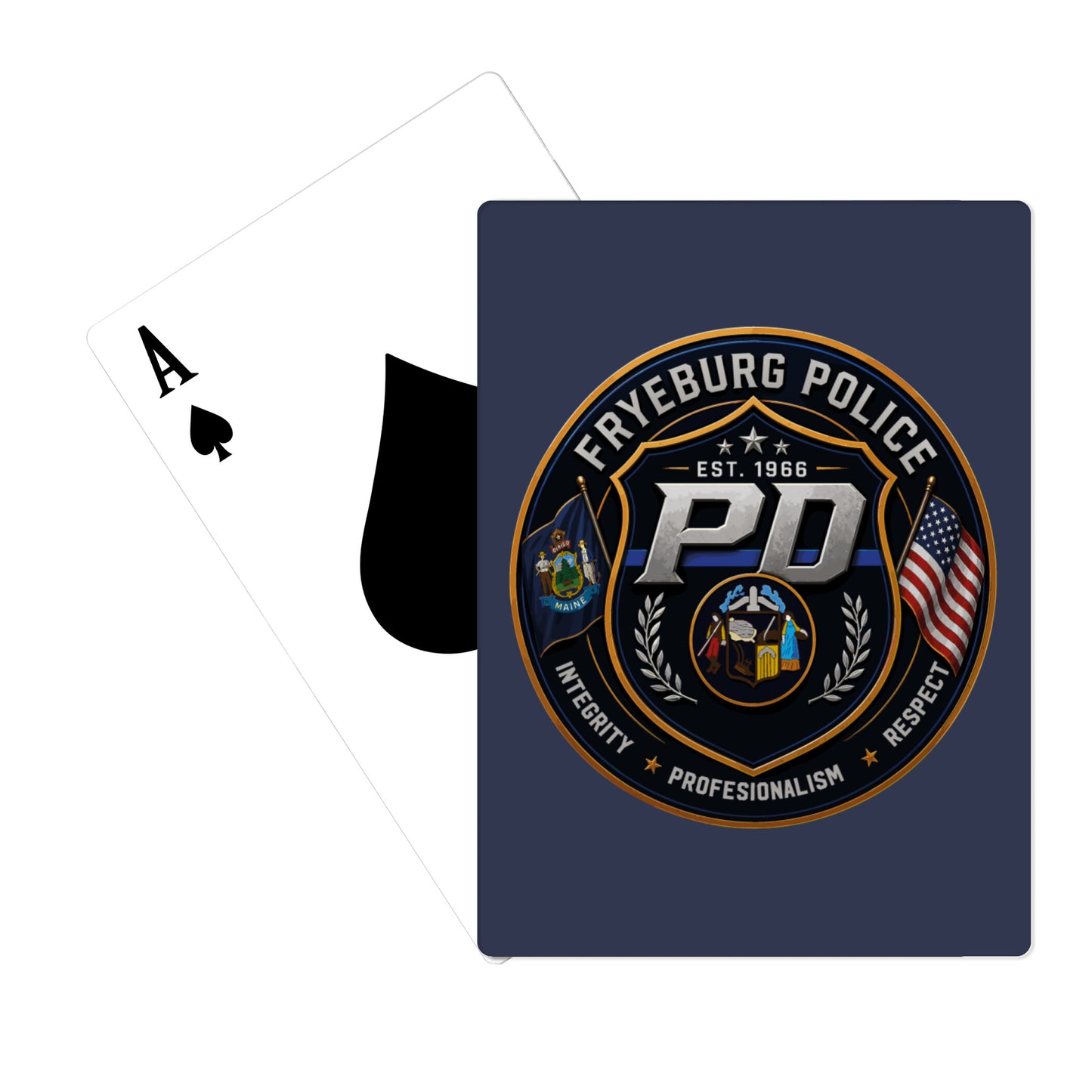 Fryeburg Police Department Playing Cards - 81v77o