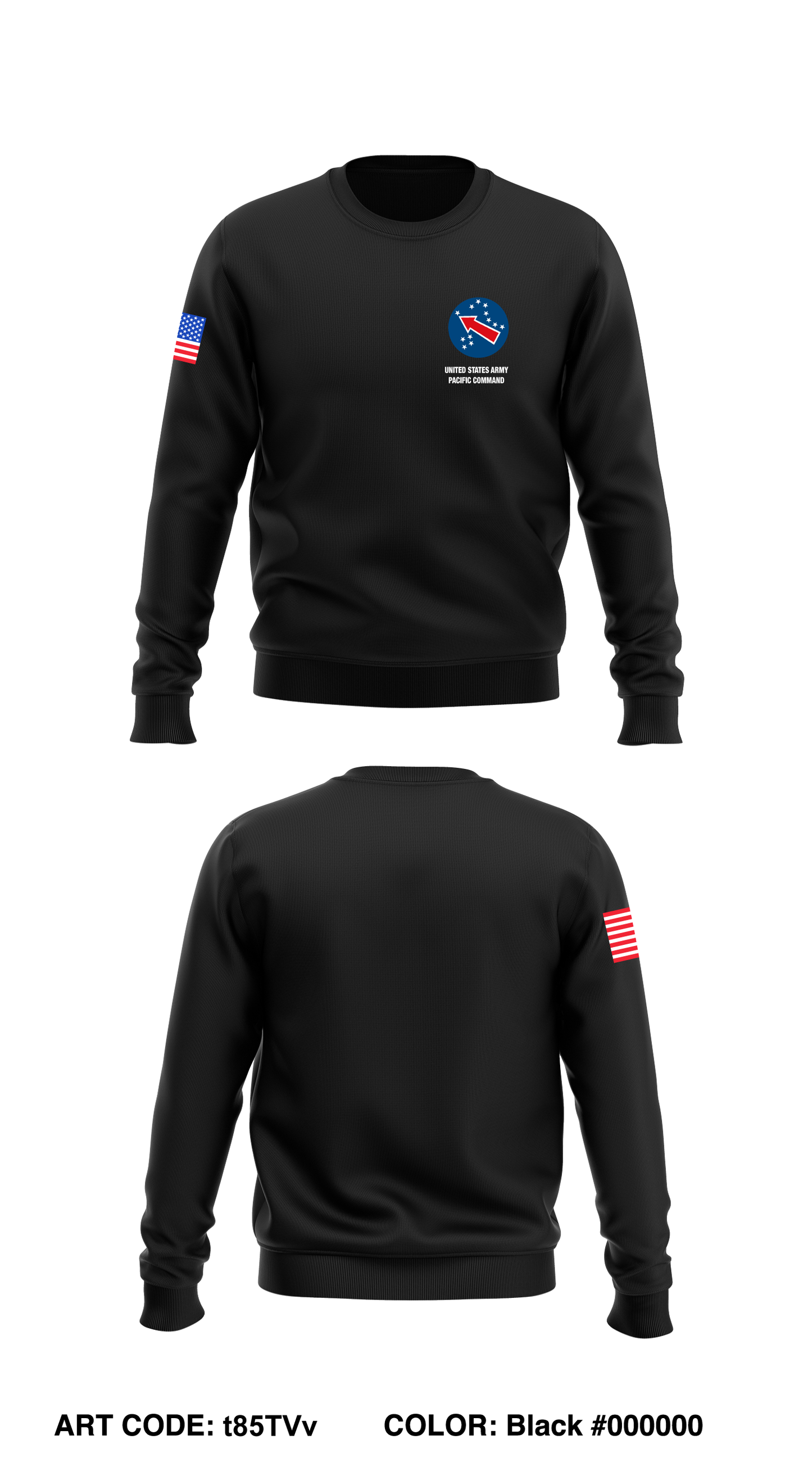 HSC, HHBN, USARPAC Regiment Core Men's Crewneck Performance Sweatshirt - t85TVv