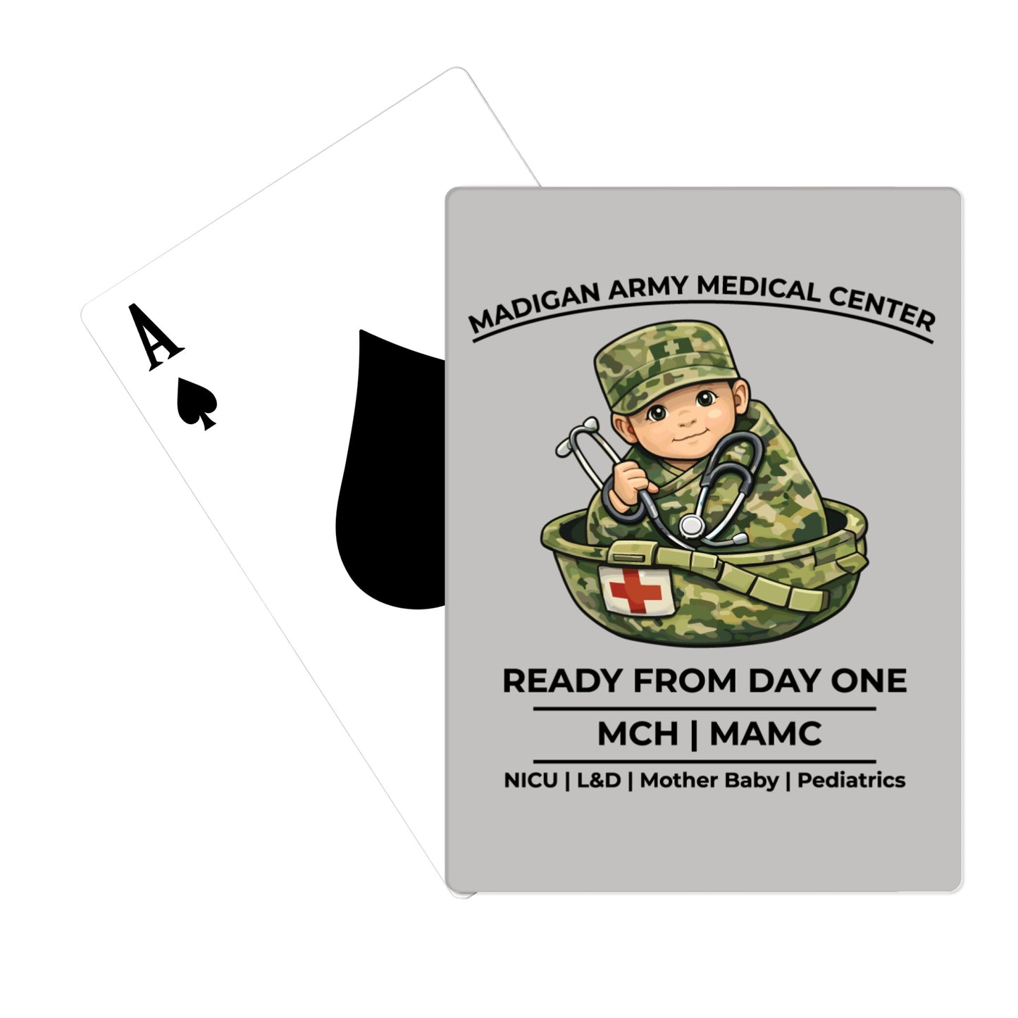 Maternal Child Health, Madigan Army Medical Center Playing Cards - SkRGwx