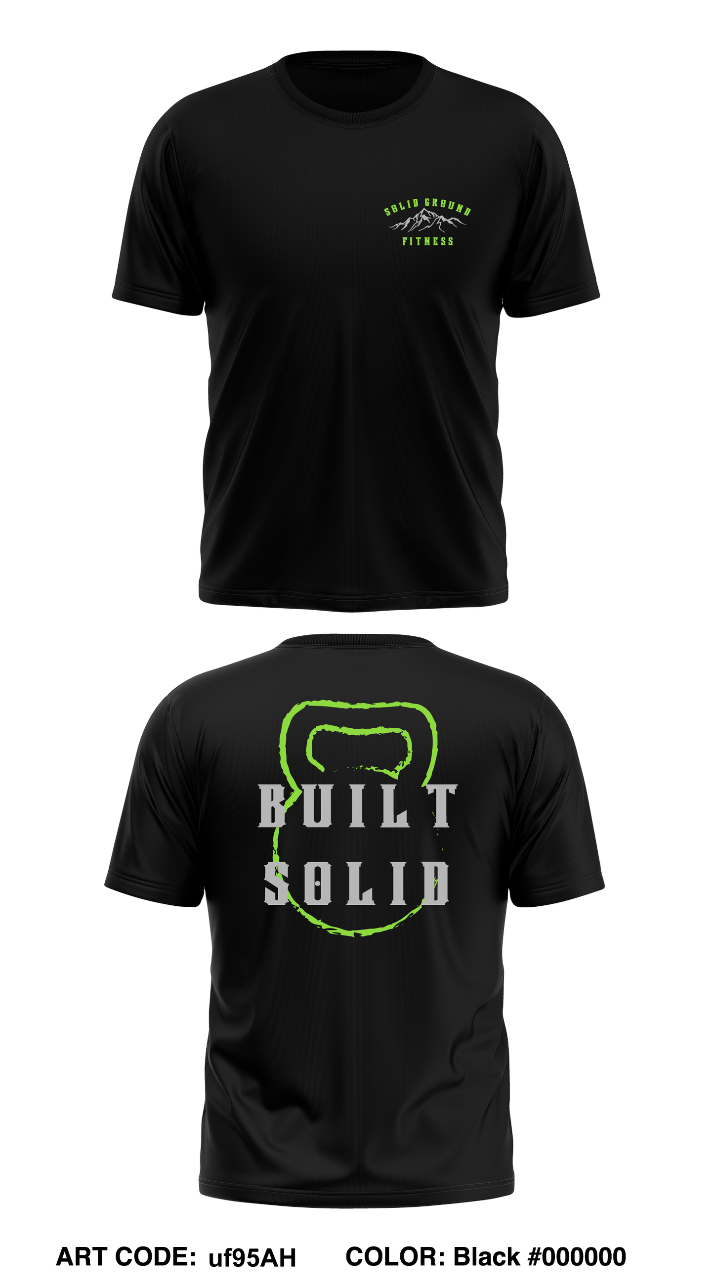 Solid Ground Fitness Core Men's SS Performance Tee - uf95AH