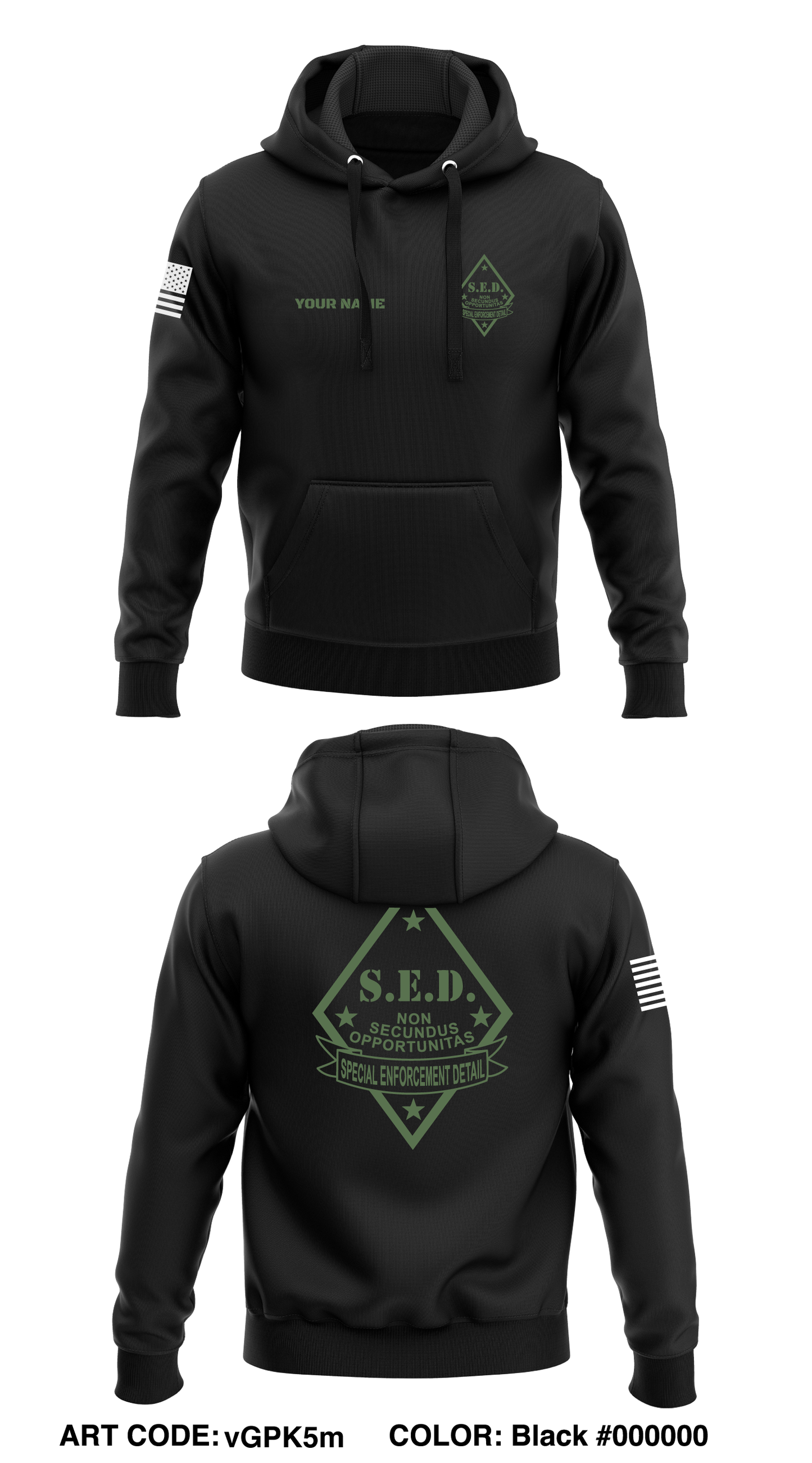 CUSTOM SED Store 1 Core Men's Hooded Performance Sweatshirt - vGPK5m