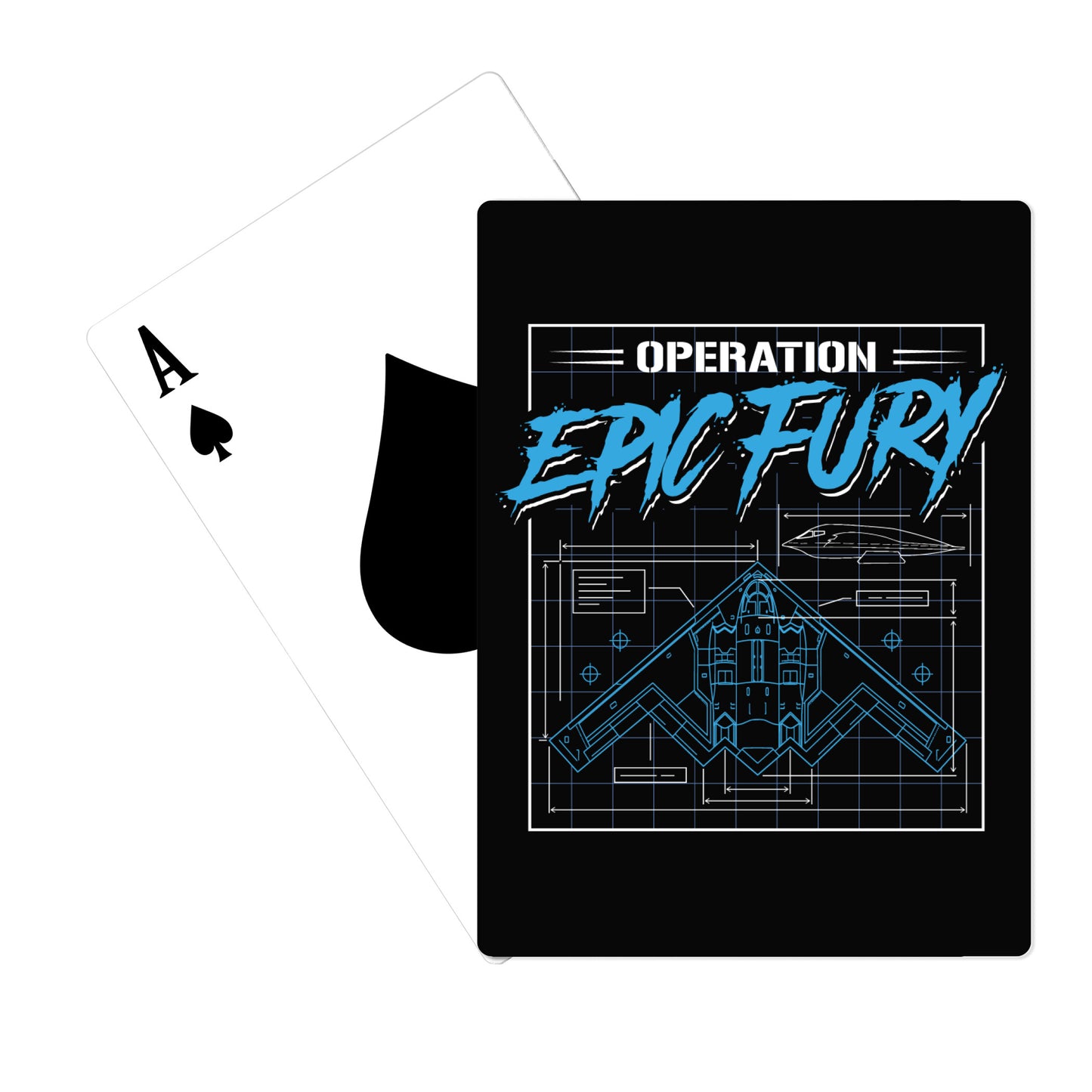 Operation Epic Fury Playing Cards - Blueprint