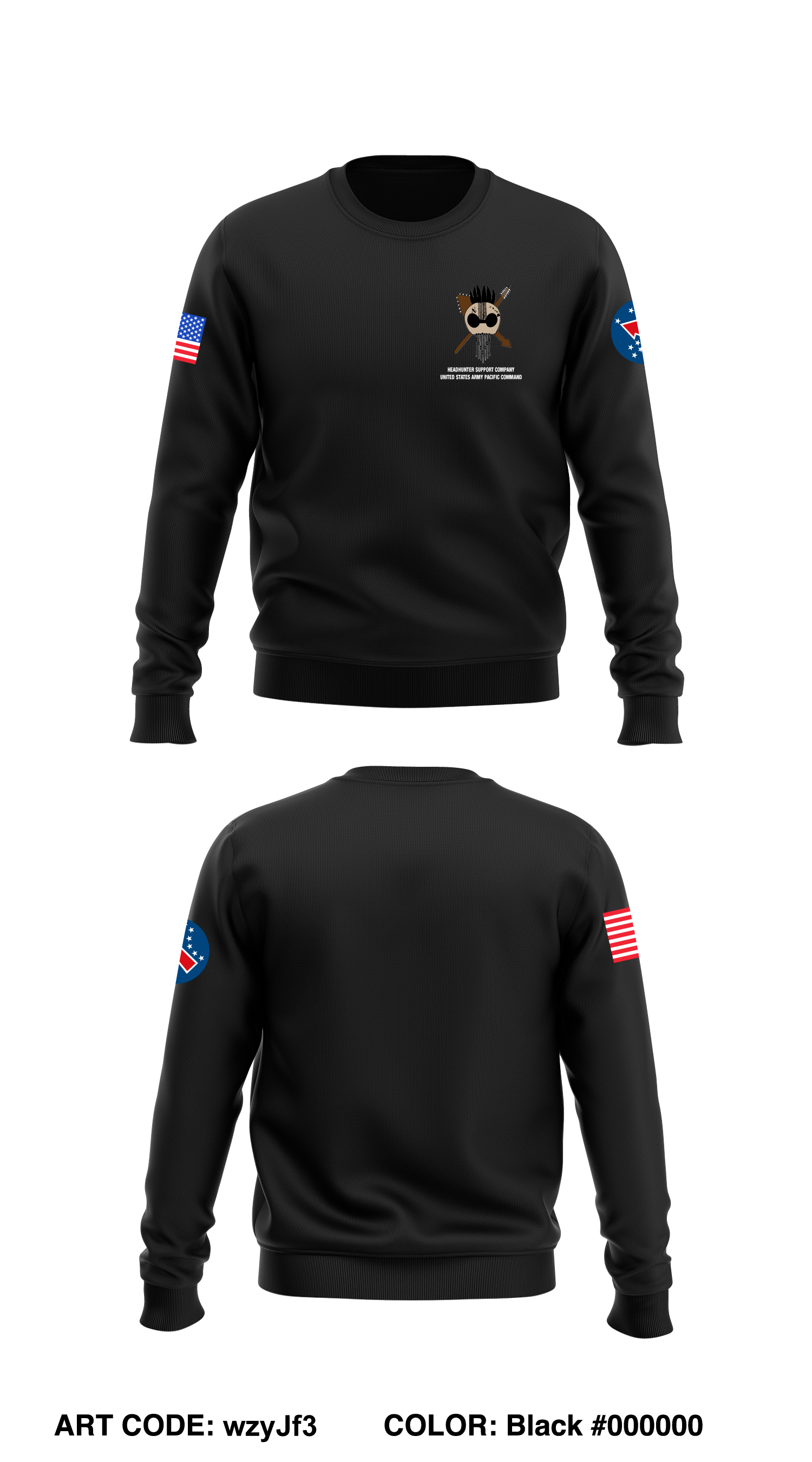 HSC HHBN USARPAC Regiment Core Men s Crewneck Performance