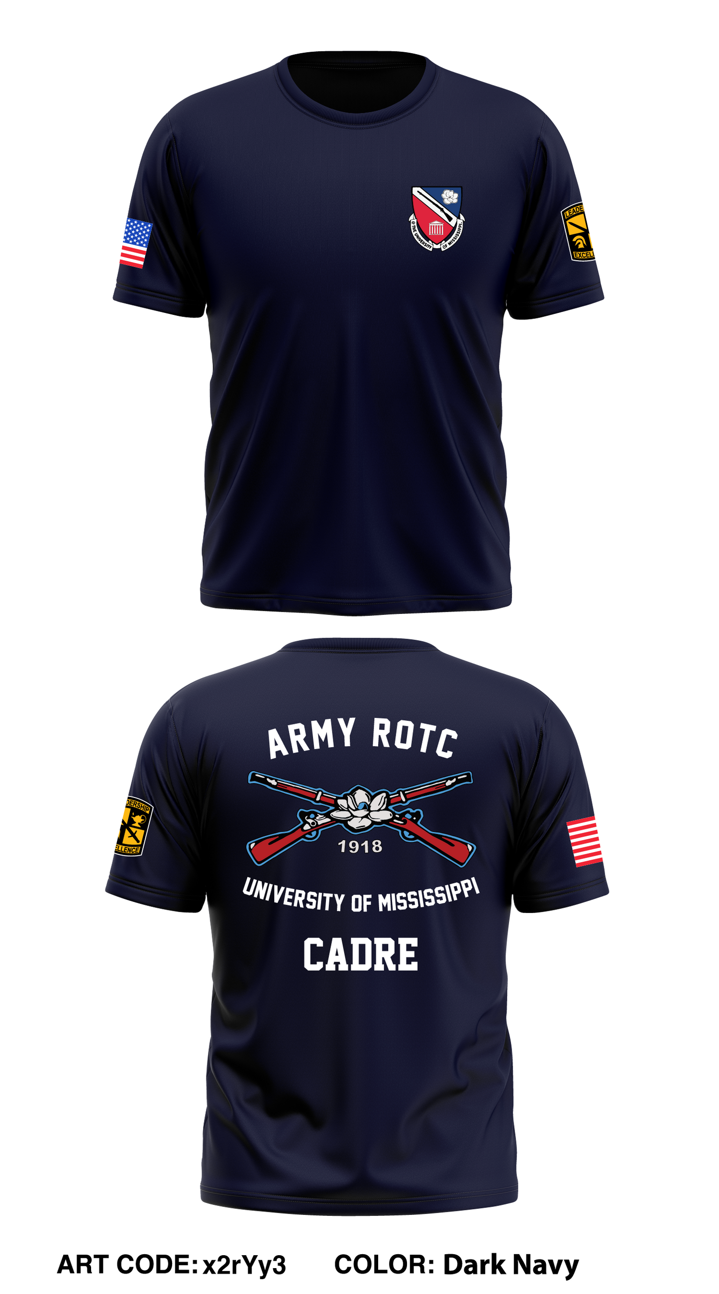 Ole Miss ROTC Core Men's SS Performance Tee
