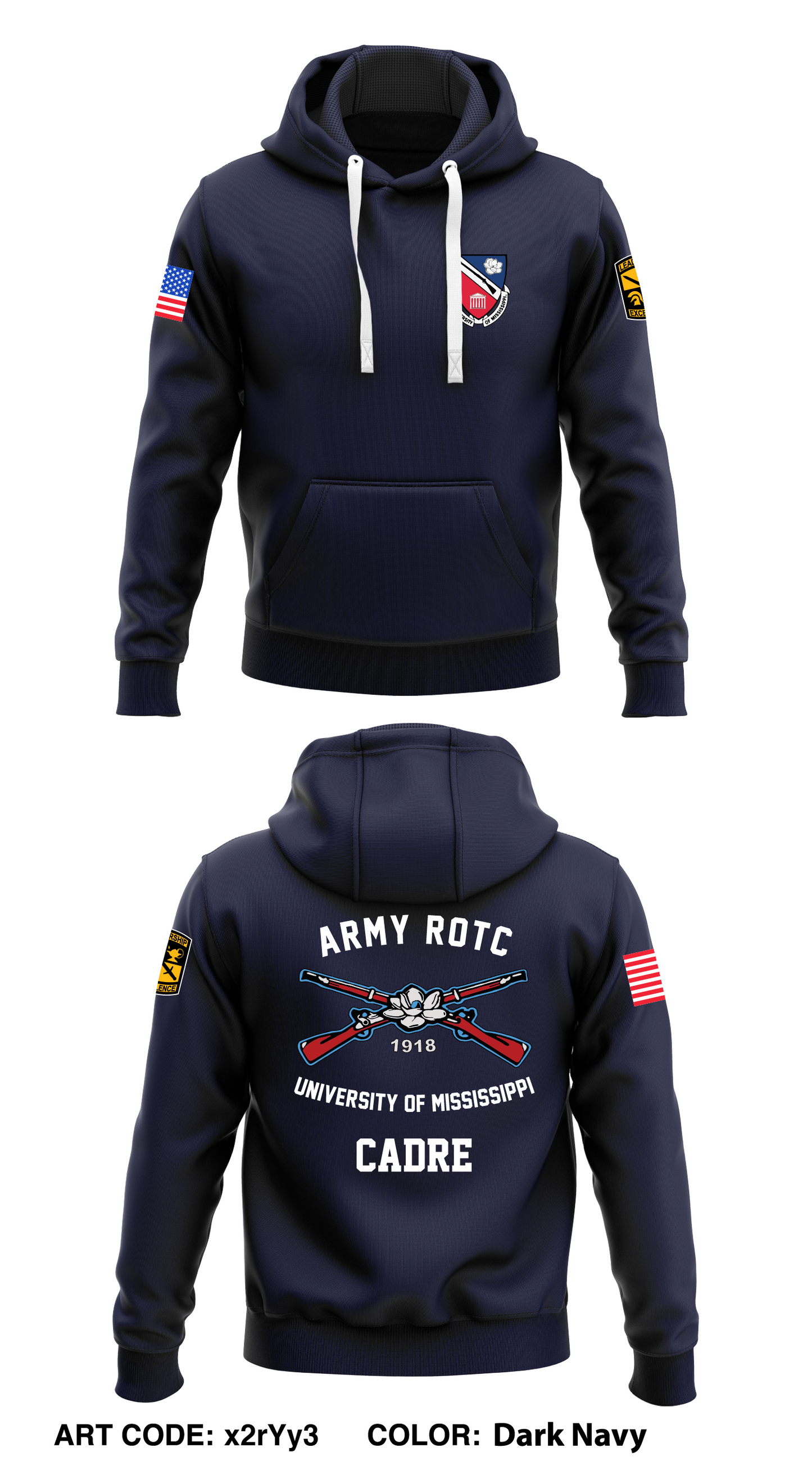 Ole Miss ROTC Core Men's Hooded Performance Sweatshirt