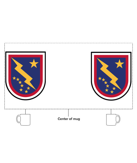 HHBN, 11th Airborne Division 15 oz White Ceramic Mug - M96mxe
