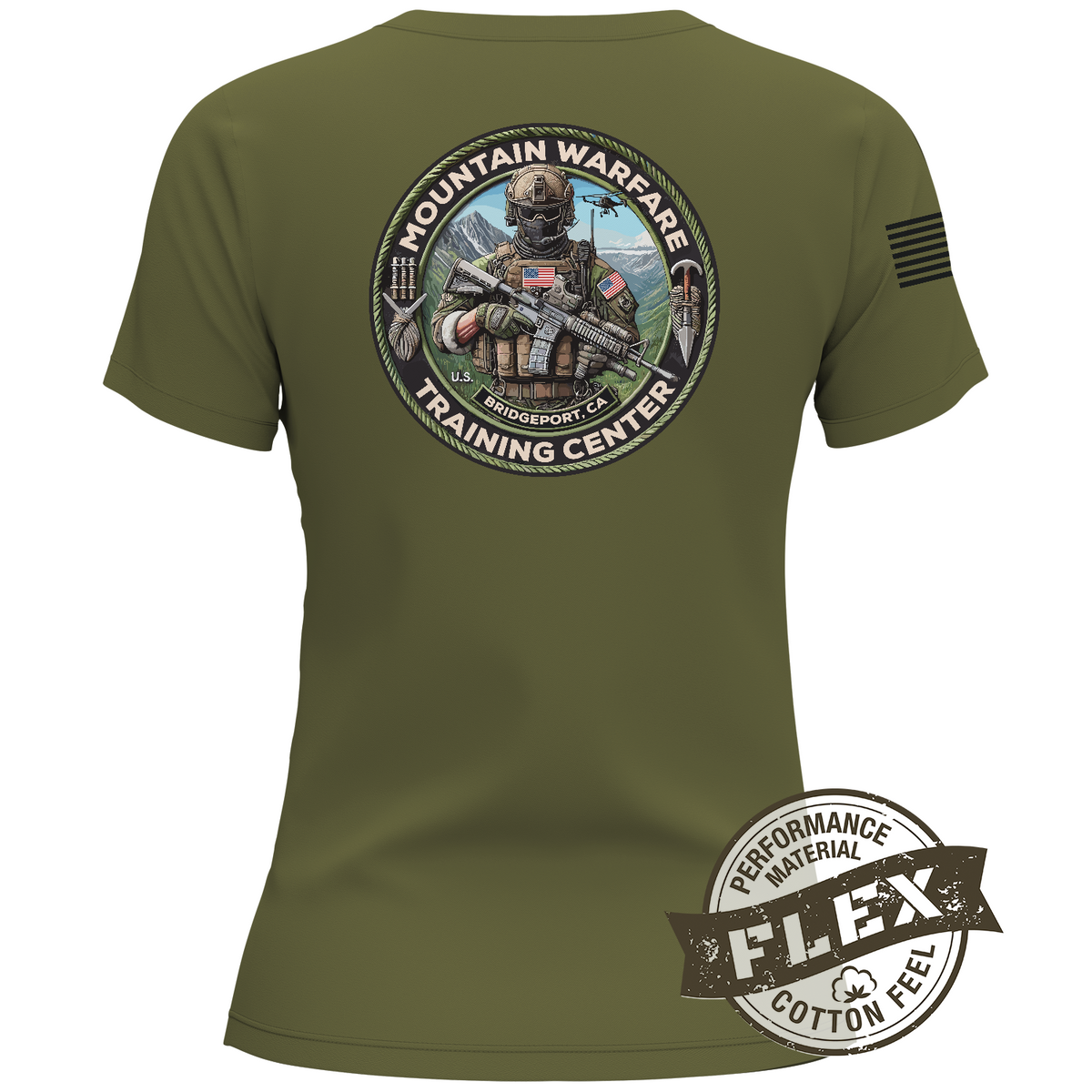 Marine Corps Mountain Warfare Training Center Core Women's SS Flex Performance Tee - s5qm5n