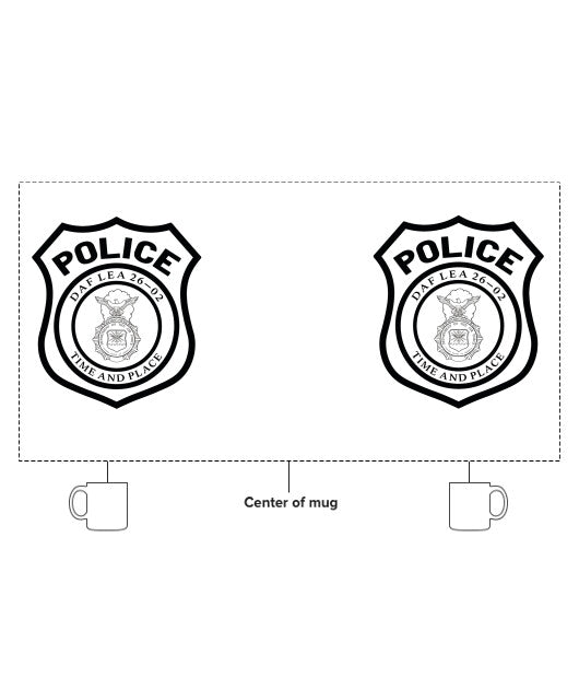 DAF Law Enforcement Academy Class 26-02 15 oz White Ceramic Mug - sw5CJY