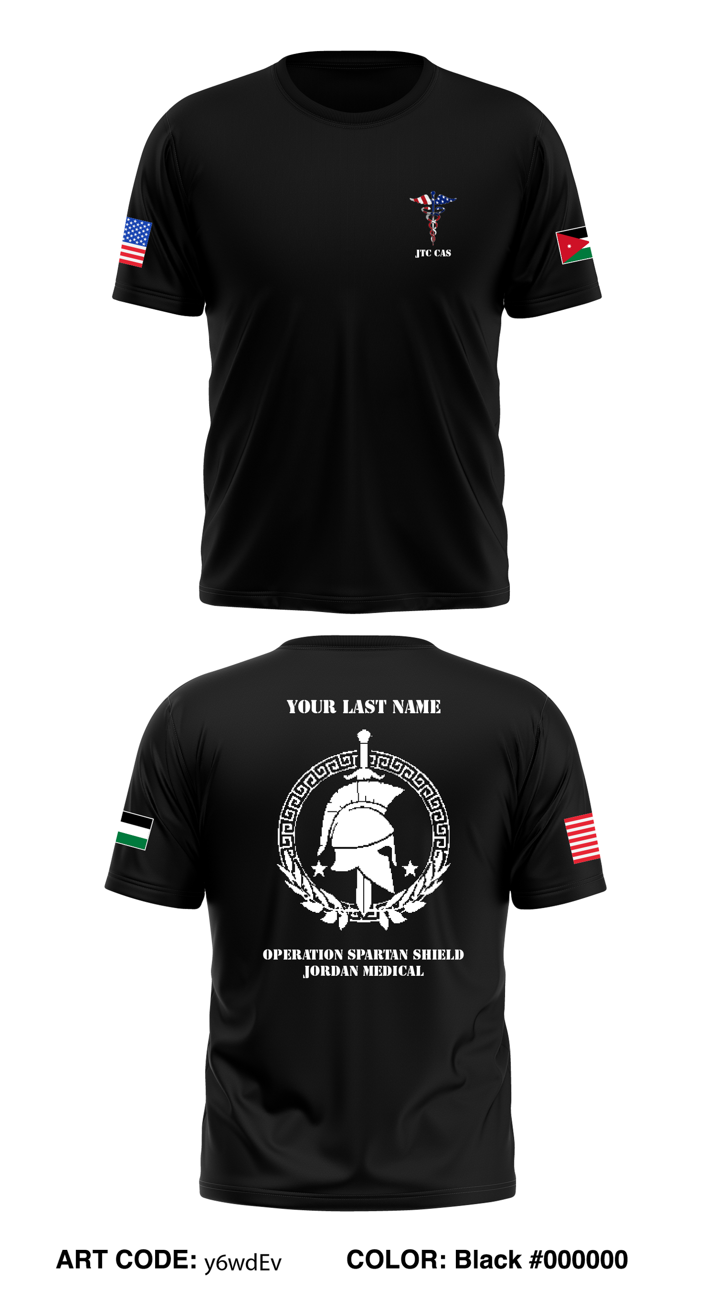 CUSTOM JTC CAS Store 1 Core Men's SS Performance Tee - y6wdEv