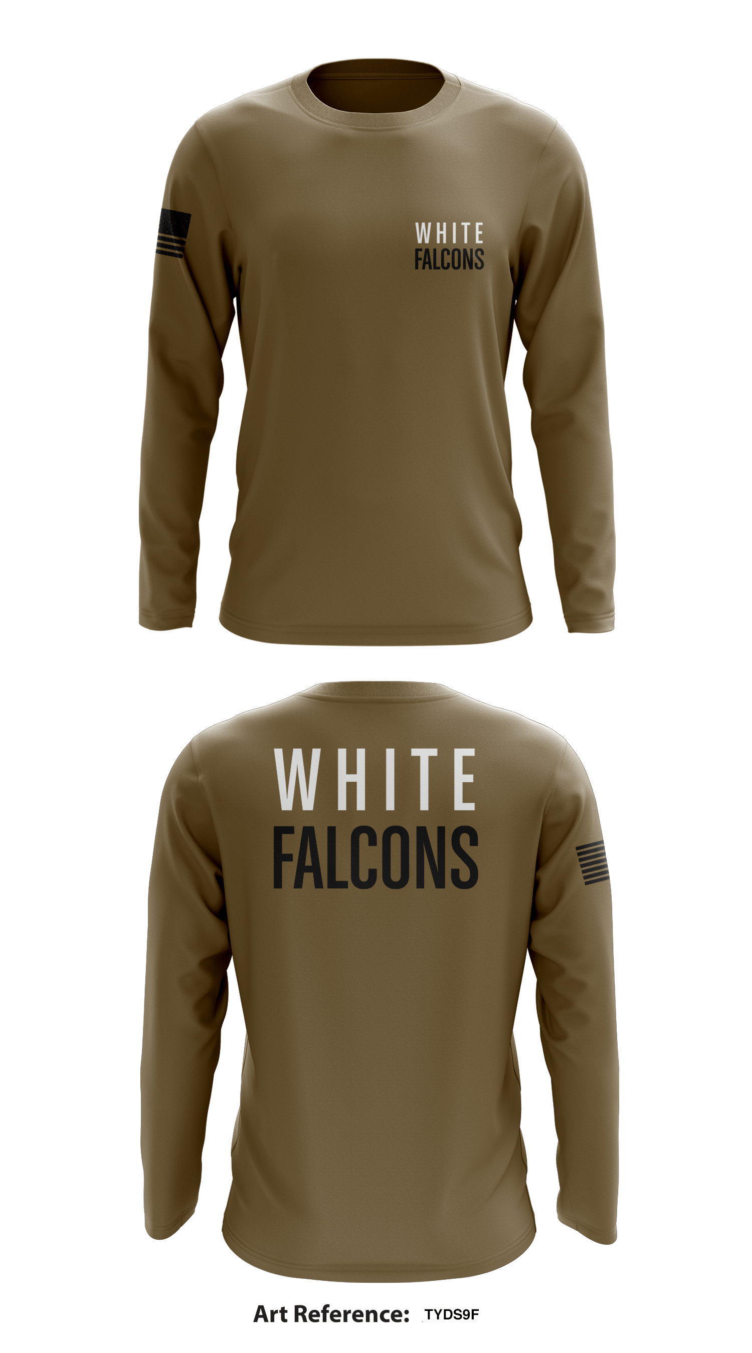 White Falcons Store 1 Core Men's LS Performance Tee - TYDS9f 4XL