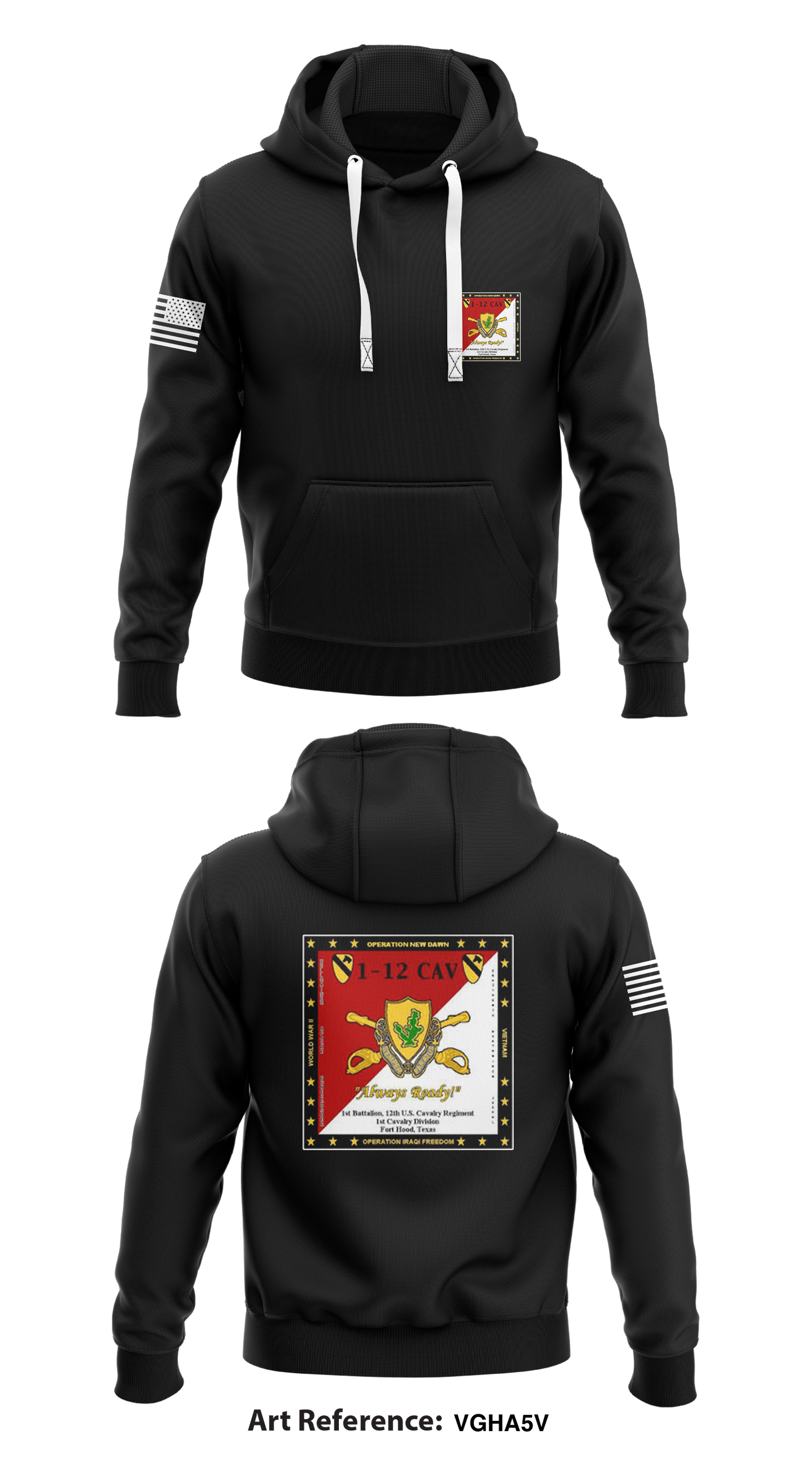 1-12 Cav Store 1 Core Men's Hooded Performance Sweatshirt - vgHa5V
