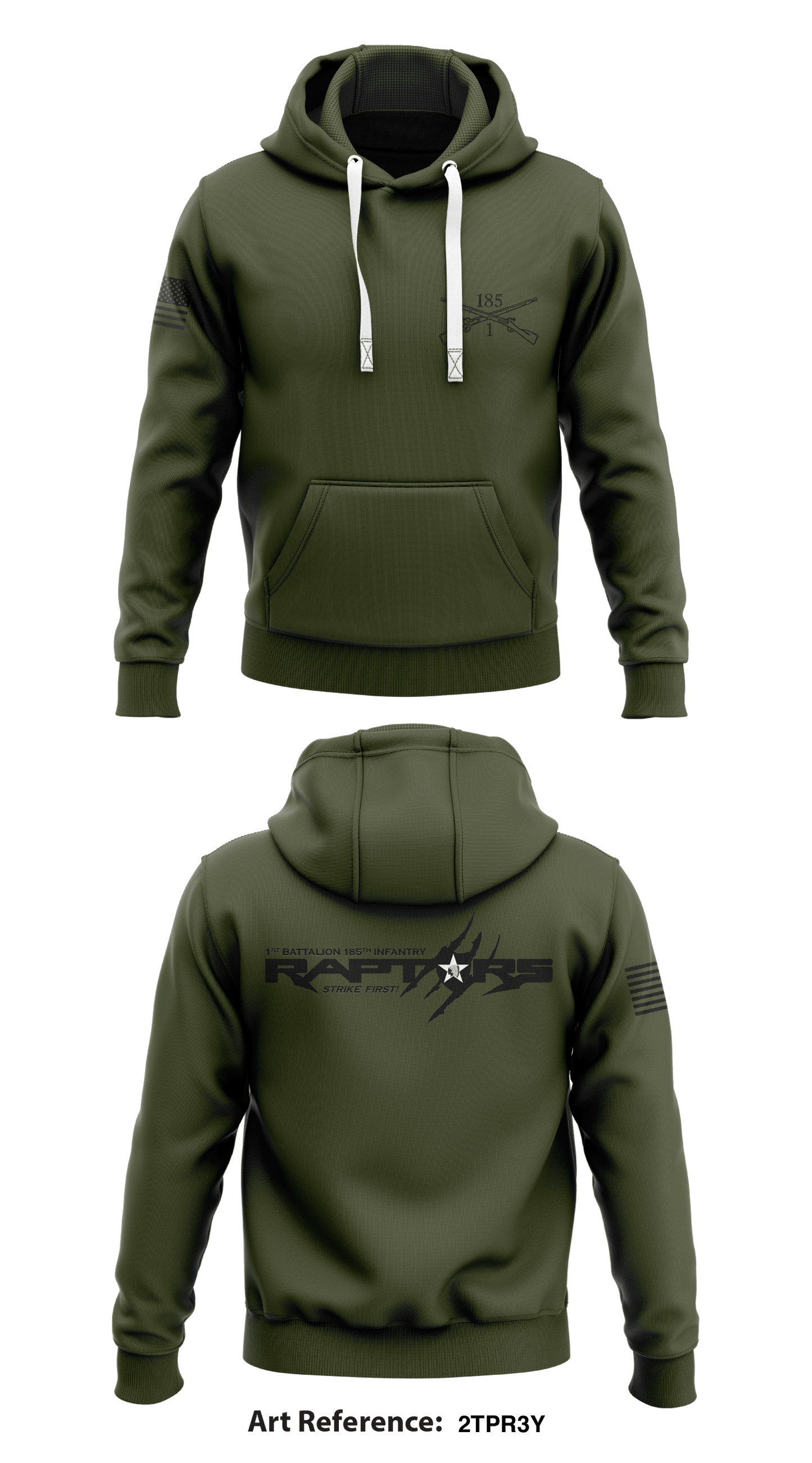 1-185 Stryker Infantry Store 1 Core Men's Hooded Performance Sweatshirt - 2tpr3y