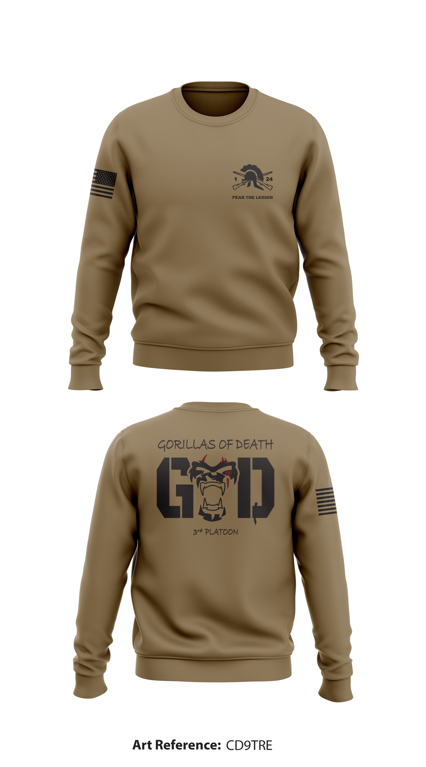 1-24 IN Store 1 Core Men's Crewneck Performance Sweatshirt - CD9tre