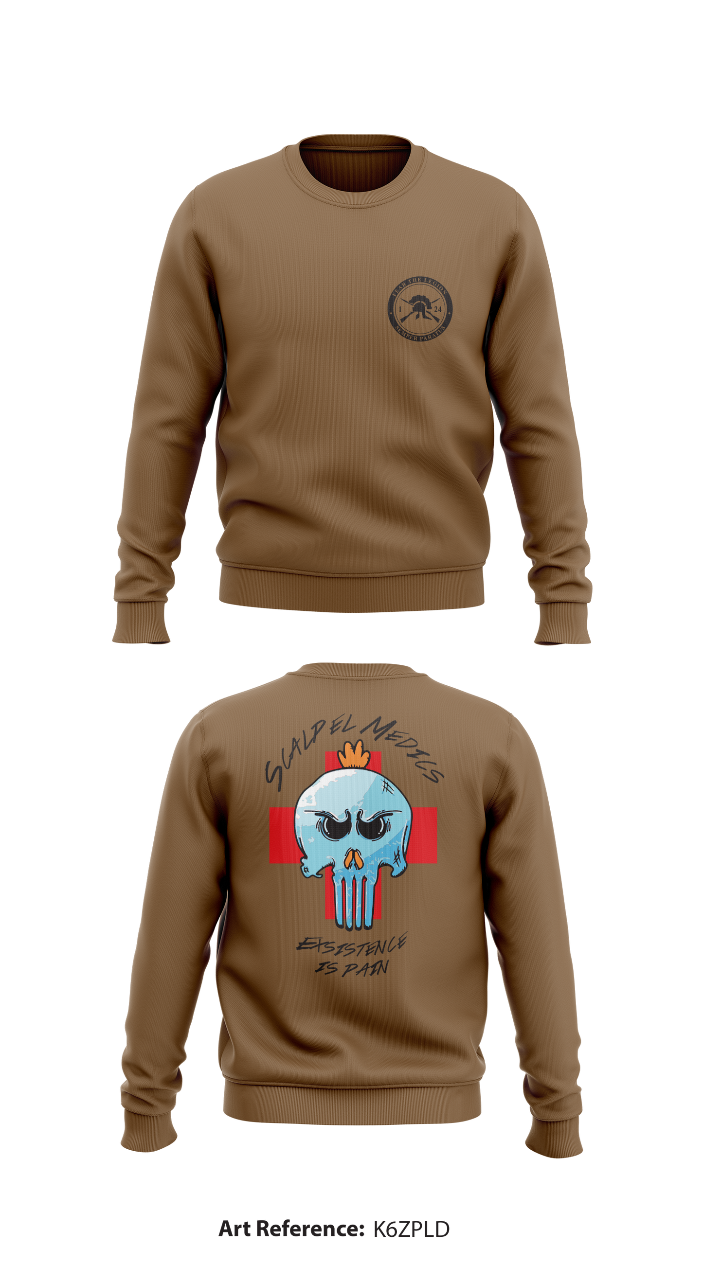 1-24 IN Store 1 Core Men's Crewneck Performance Sweatshirt - K6zpLD