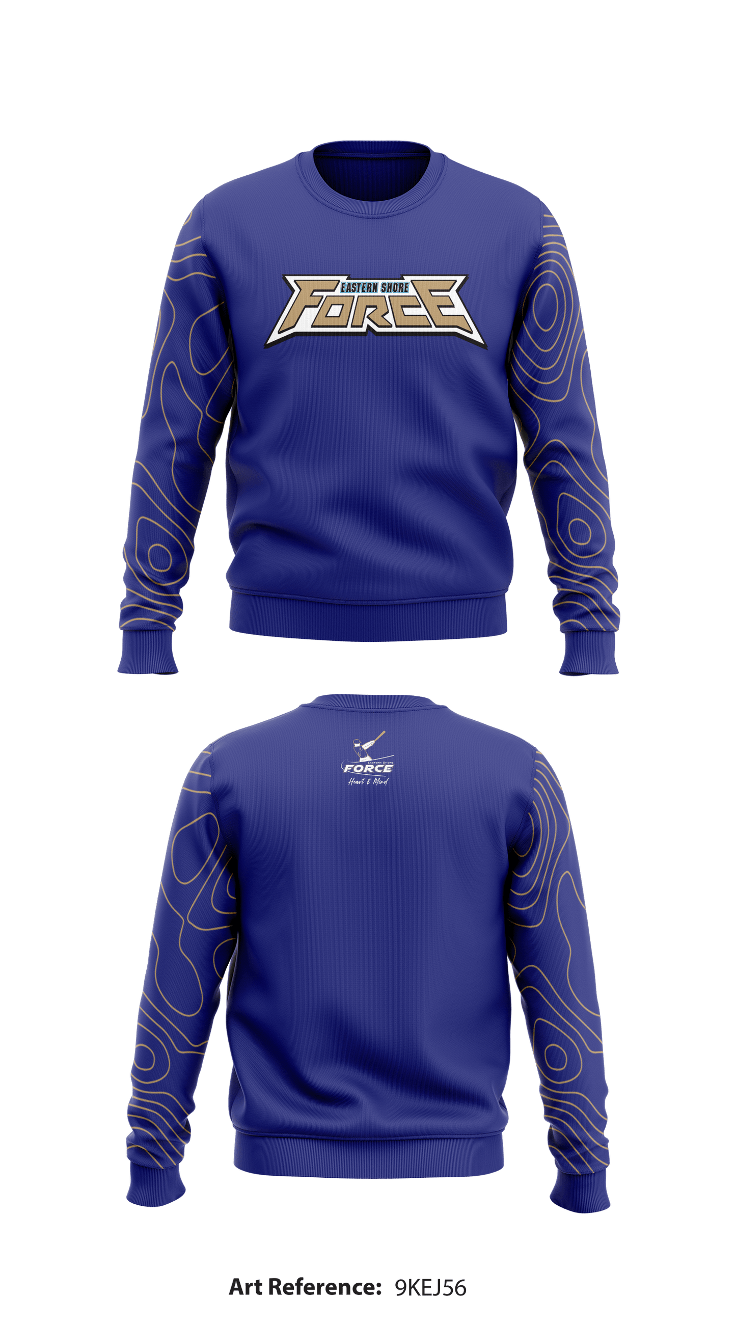 Eastern Shore Force Store 1 Core Men's Crewneck Performance Sweatshirt - 9Kej56