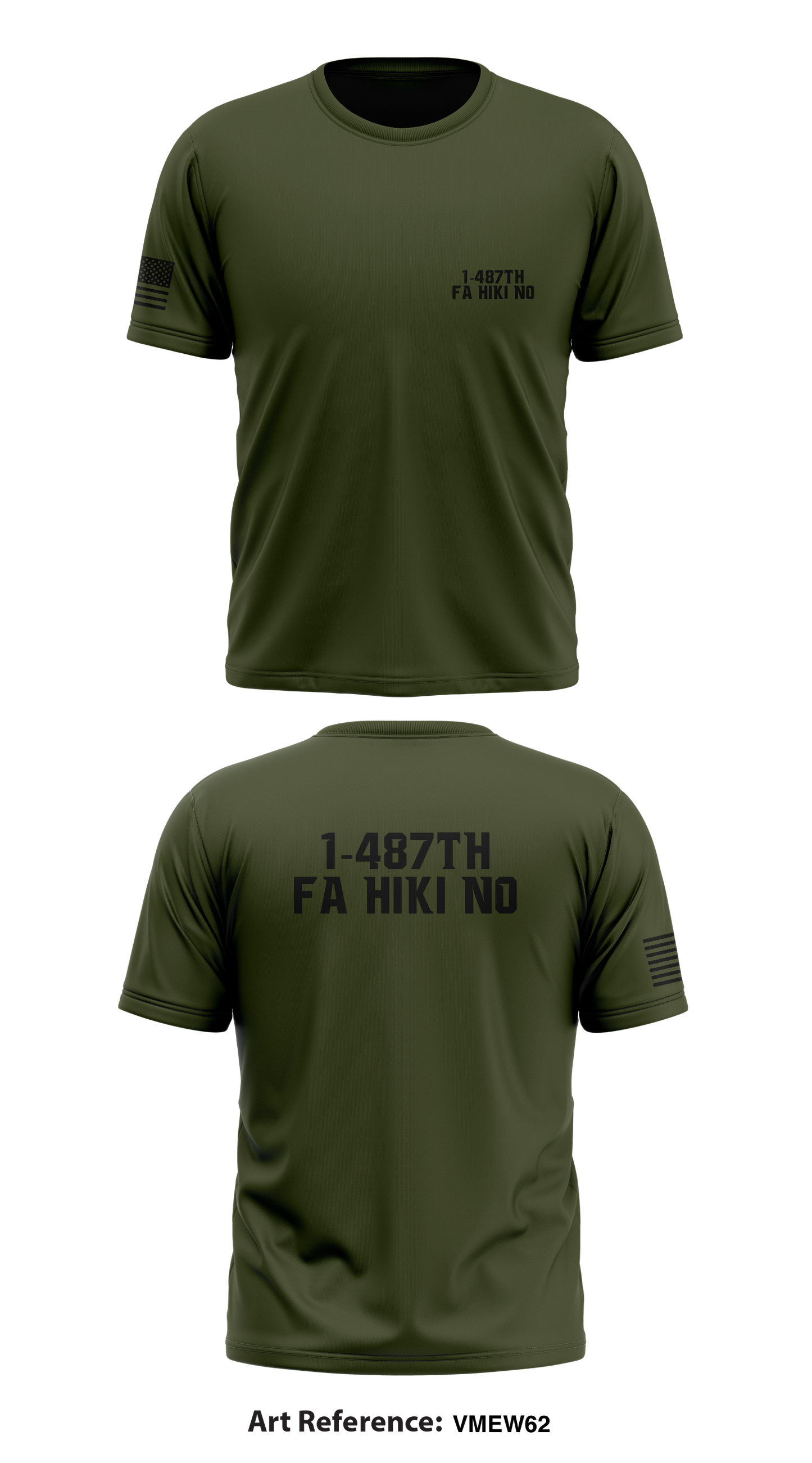 1-487th FA HIKI NO Store 1 Core Men's SS Performance Tee - LPNgQM