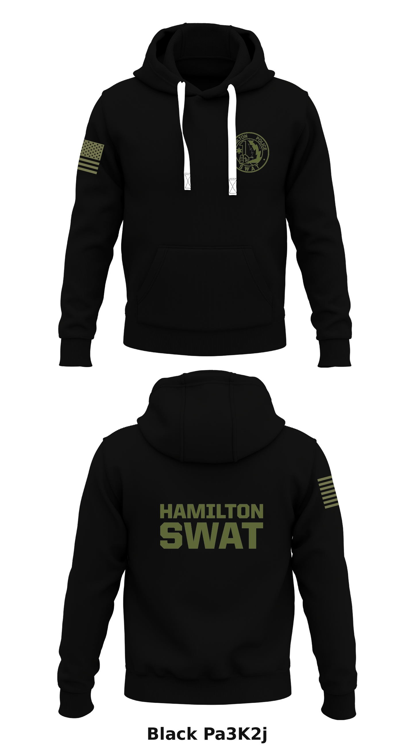 HAMILTON SWAT Store 1 Core Men's Hooded Performance Sweatshirt - Pa3K2j