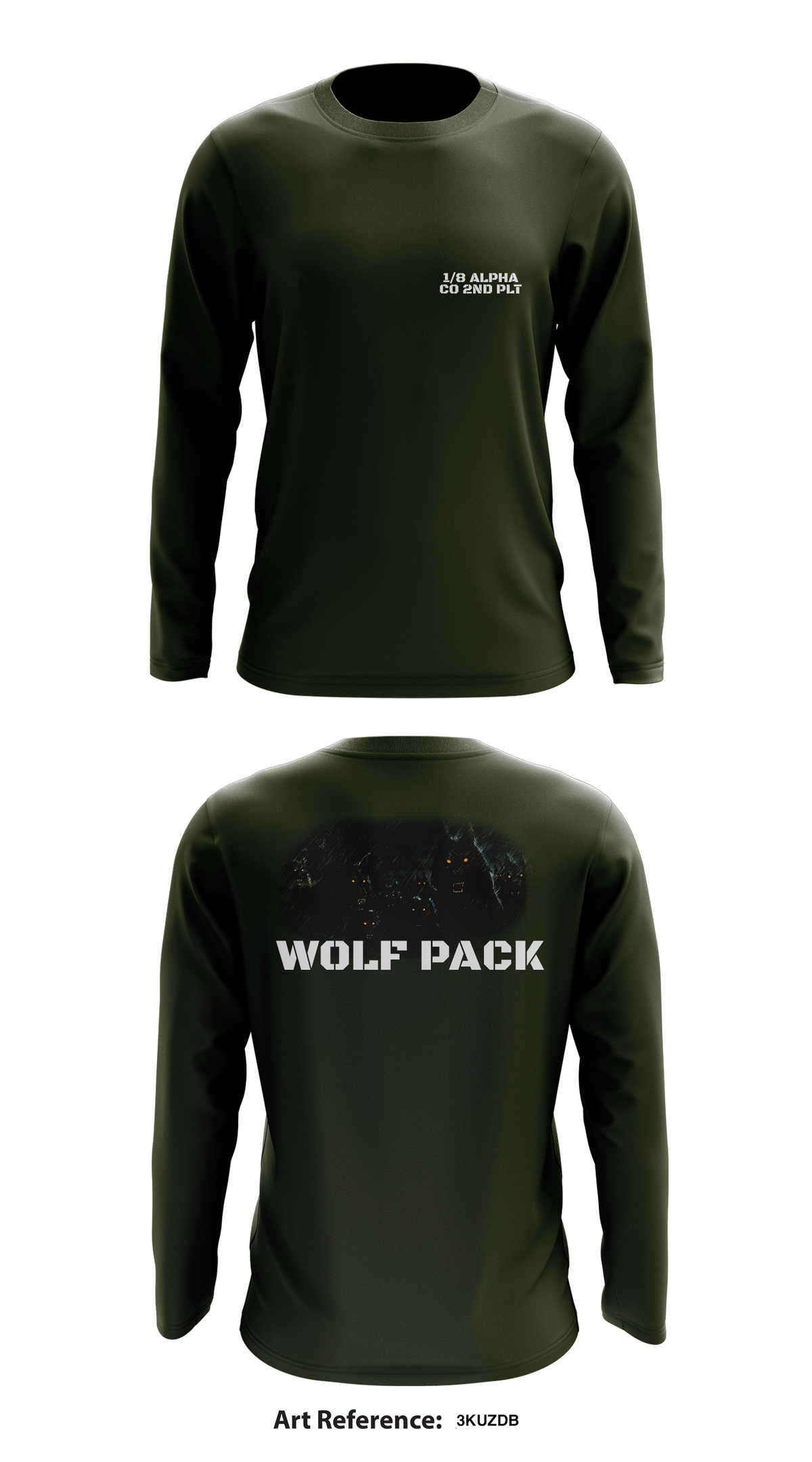 1/8 Alpha co 2nd plt Store 1 Core Men's LS Performance Tee - 3KUZDb