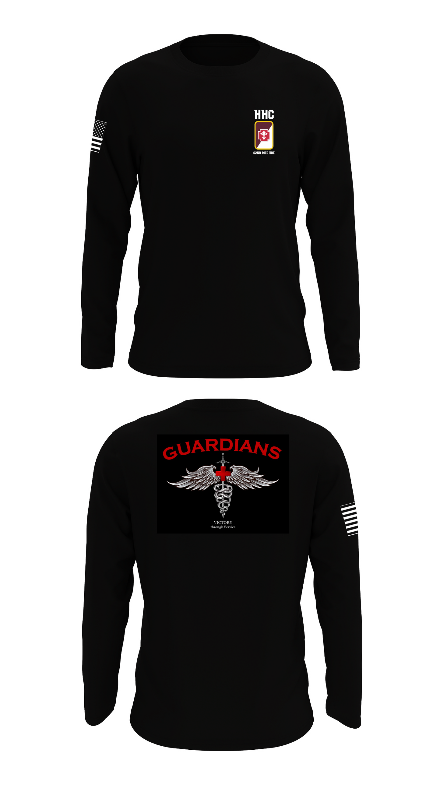 HHC, 62nd MED BDE Store 1 Core Men's LS Performance Tee - 83220506260
