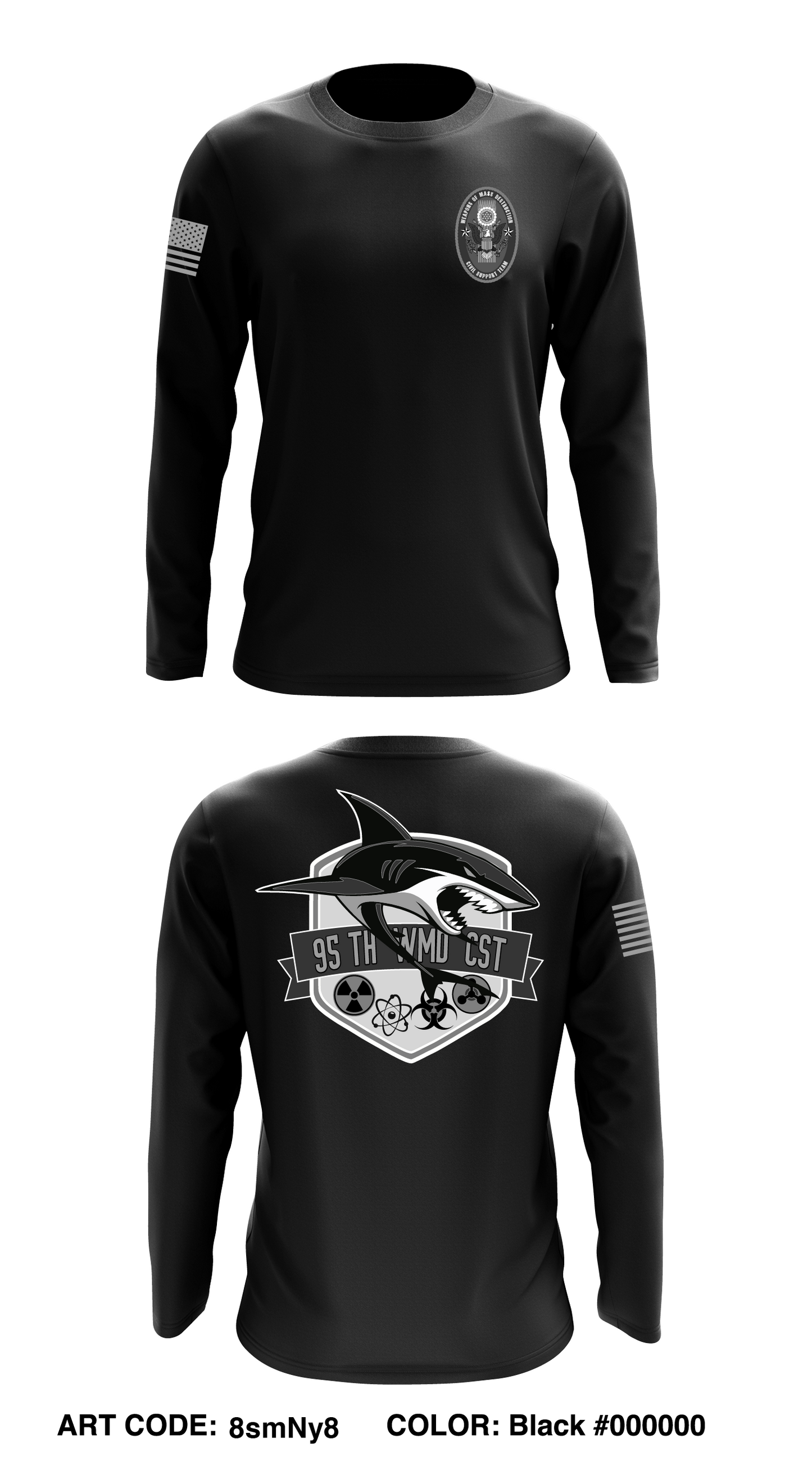 95th WMD CST Store 1 Core Men's LS Performance Tee - 8smNy8