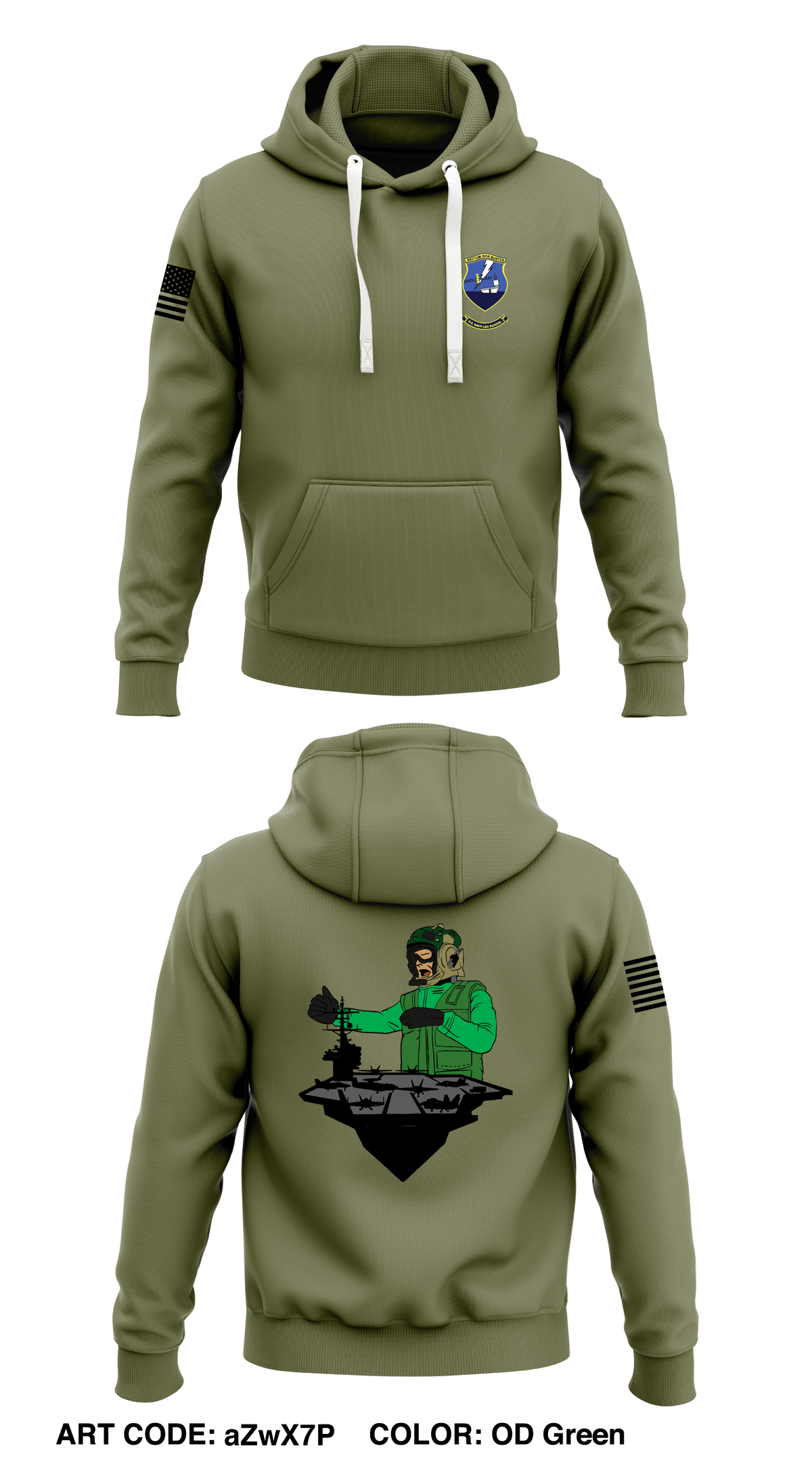 VLA CVN 7 CARL VINSON Store 1 Core Men's Hooded Performance Sweatshirt - aZwX7P
