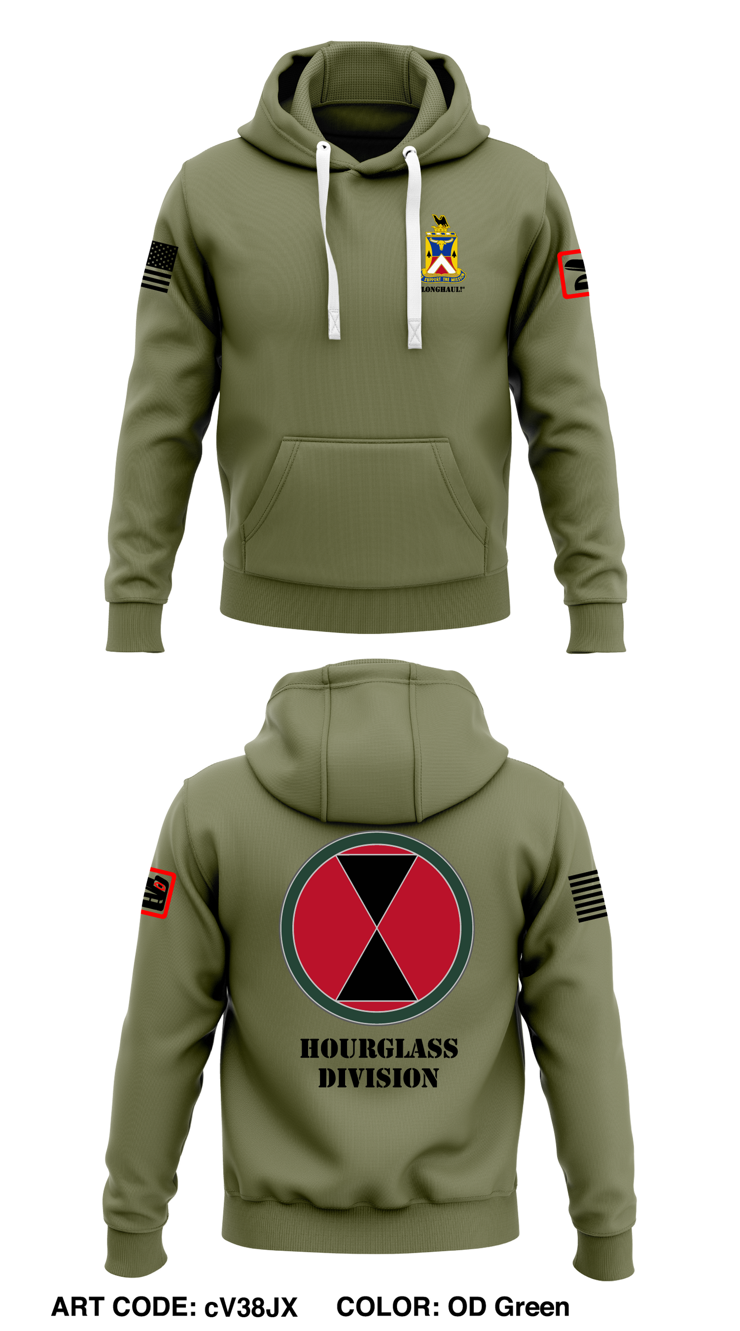 Alpha Company 181 BSB 81st SBCT Store 1 Core Men's Hooded Performance Sweatshirt - cV38JX