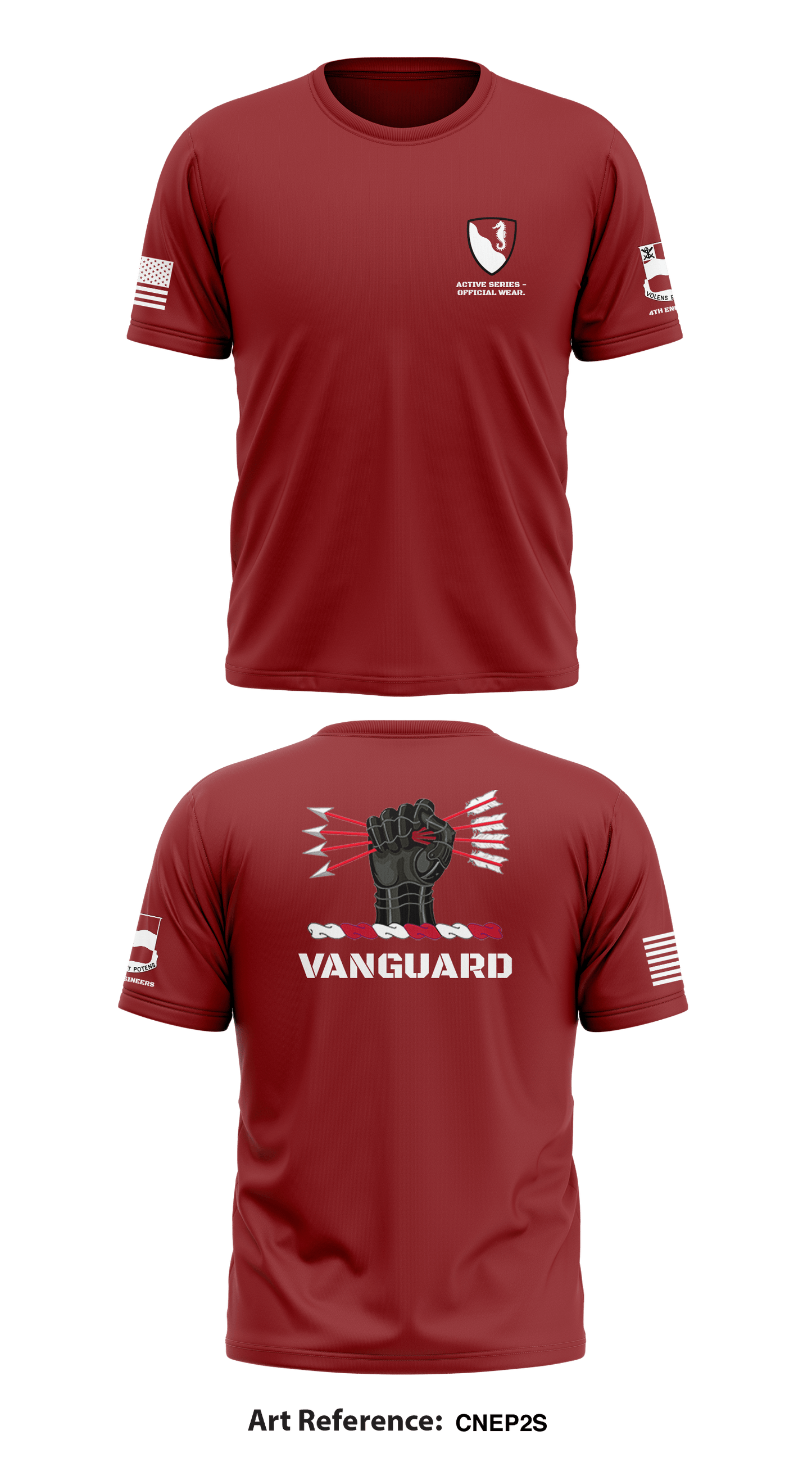 4th Engineer Battalion Store 1 Core Men's SS Performance Tee - cNEp2s