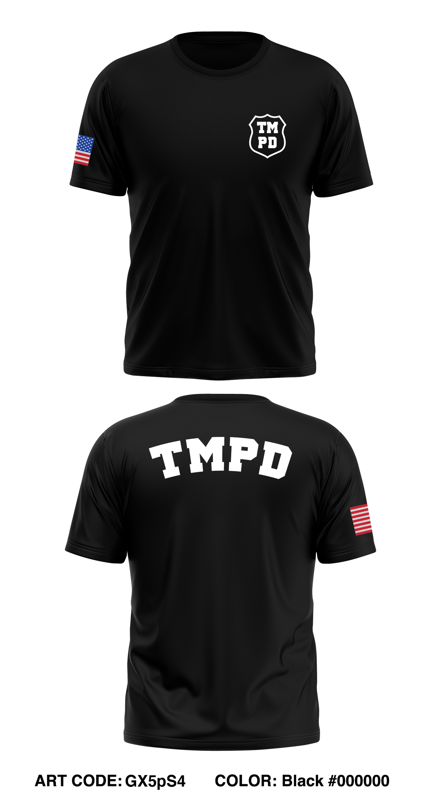 TMPD Store 1 Core Men's SS Performance Tee - GX5pS4