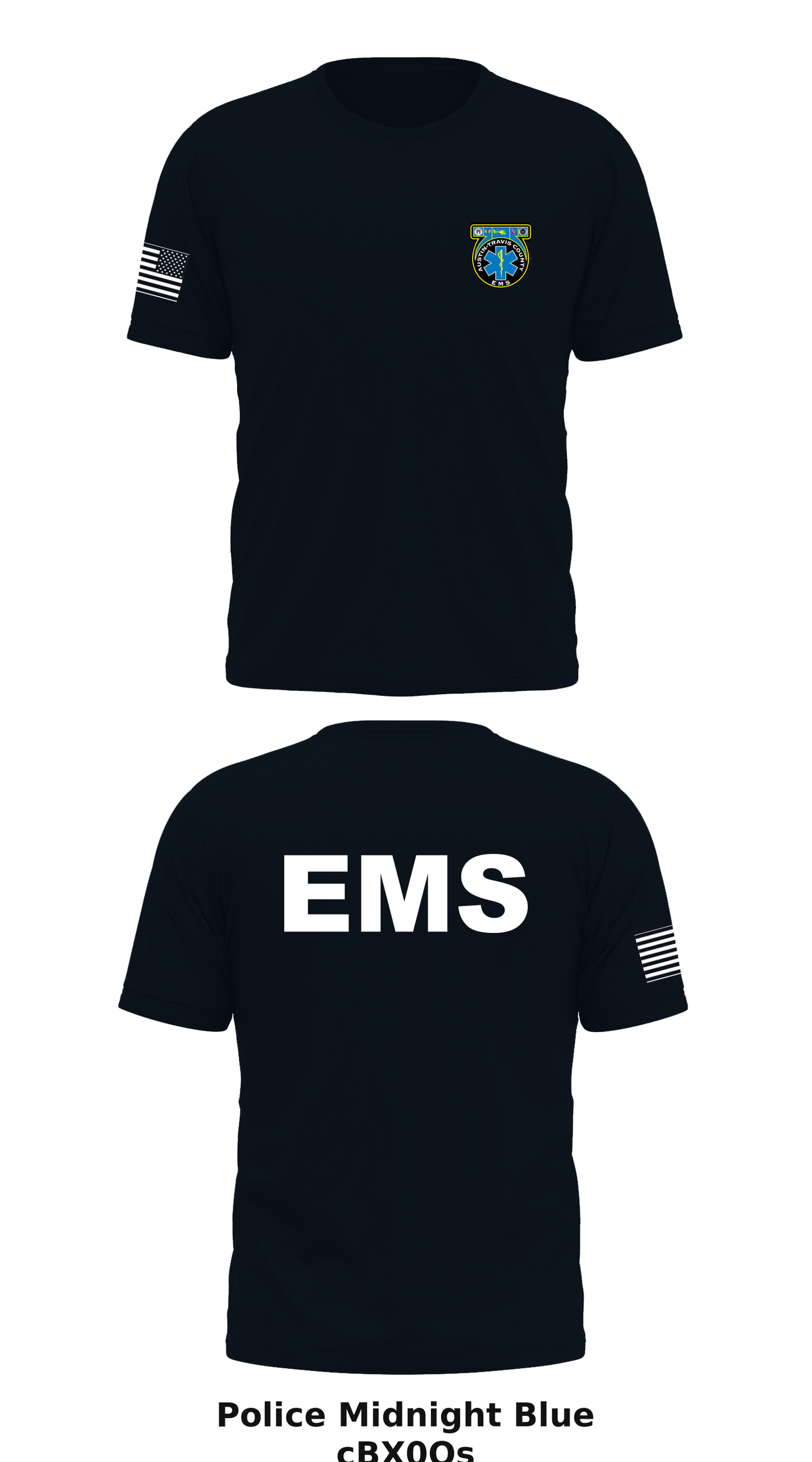 Austin Travis County EMS Store 1 Core Men's SS Performance Tee - cBX0Os