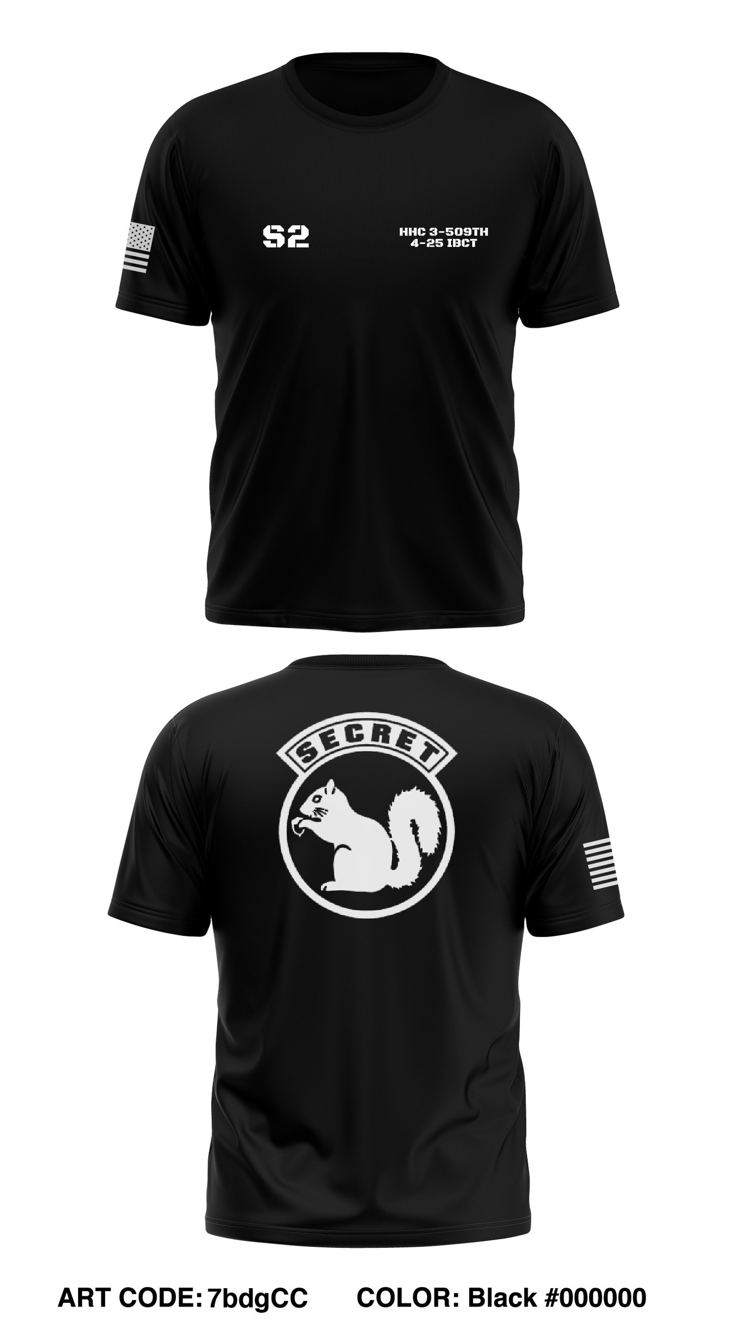 S2 HHC, 3-509th PIR Store 1 Core Men's SS Performance Tee - 7bdgCC