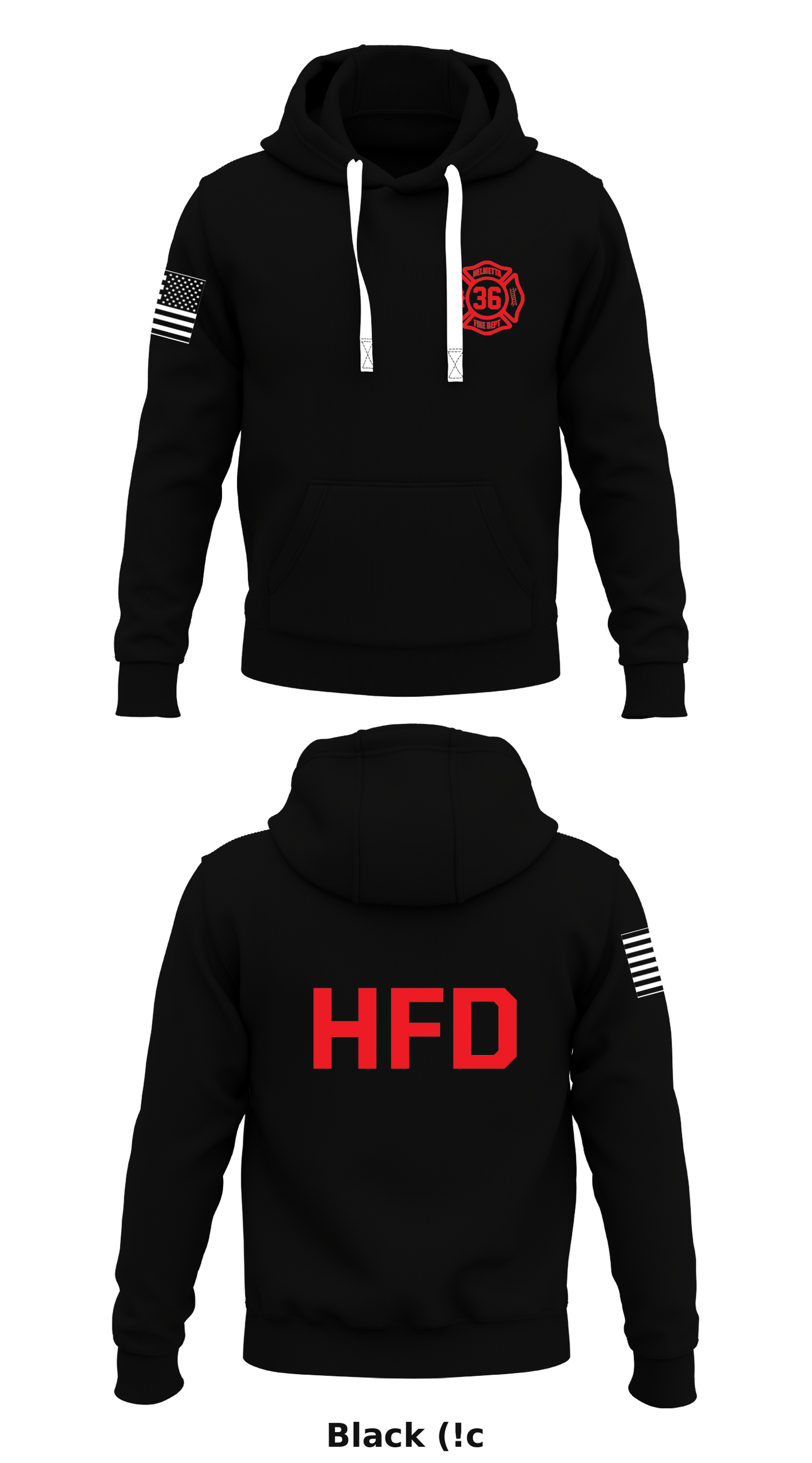 Helmetta Fire Department Store 1 Core Men's Hooded Performance Sweatshirt - (!c