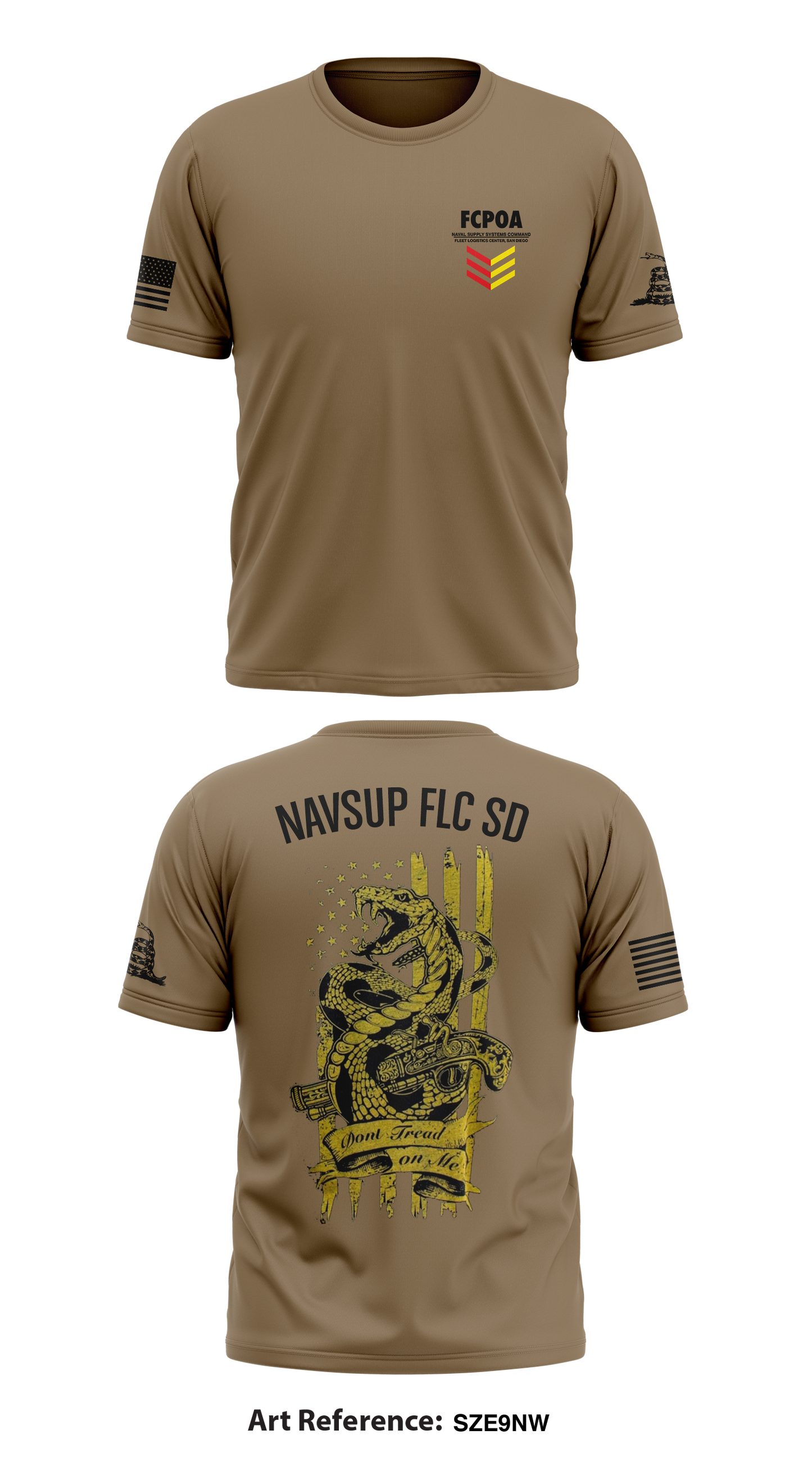 NAVSUP FLC San Diego Store 1 Core Men's SS Performance Tee - Sze9NW