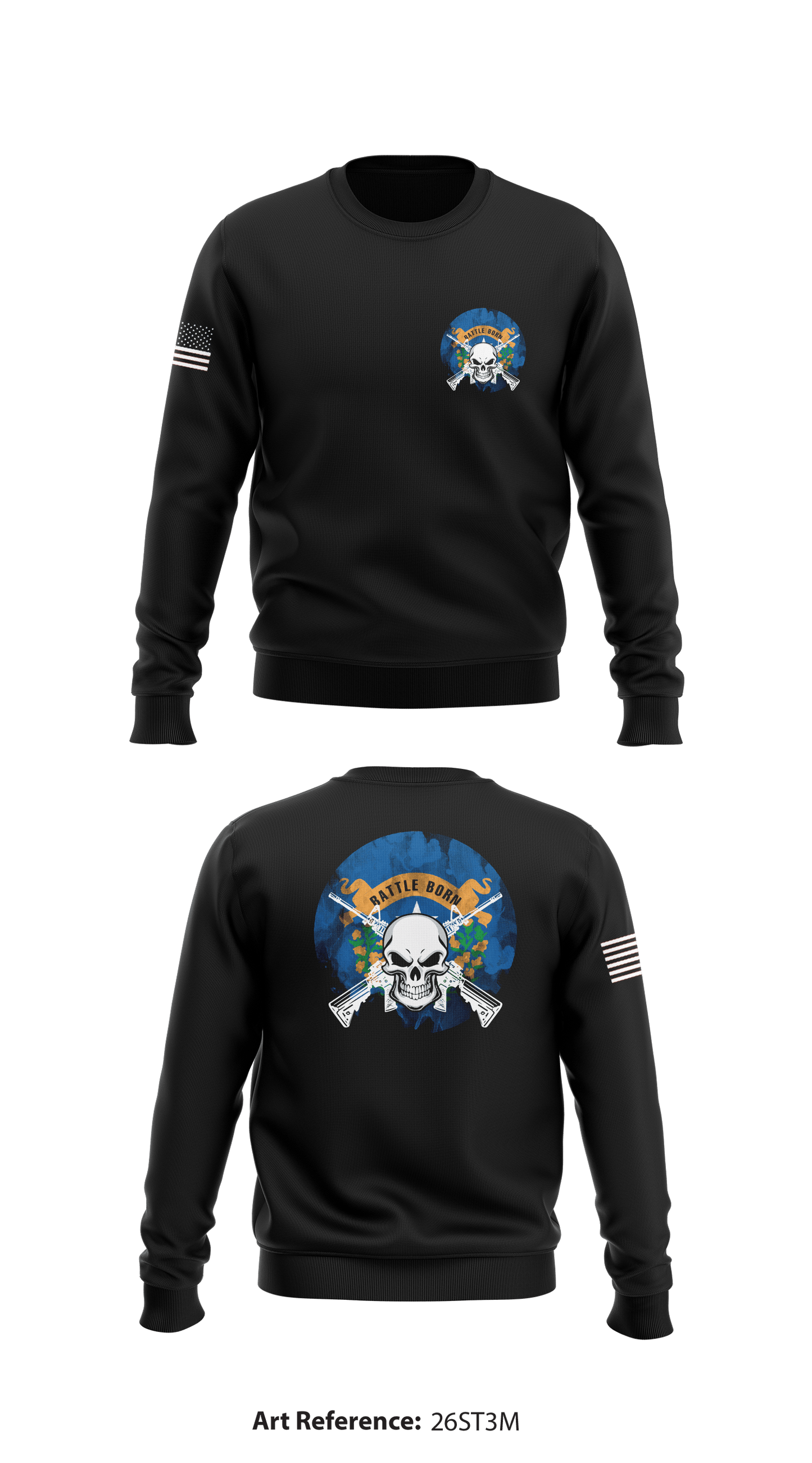 BPB Store 1 Core Men's Crewneck Performance Sweatshirt - 26st3m