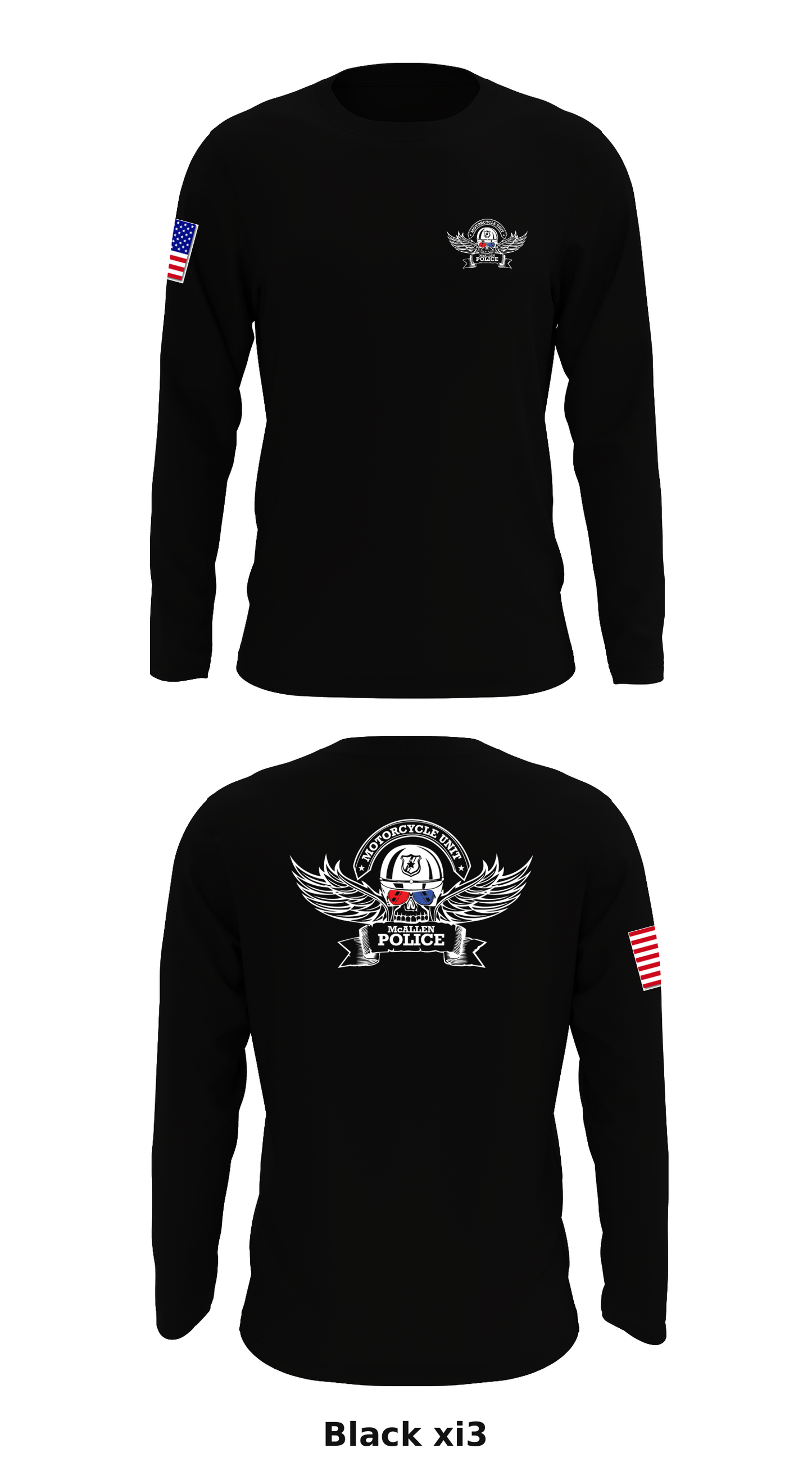 McAllen Police Department Store 1 Core Men's LS Performance Tee - xi3