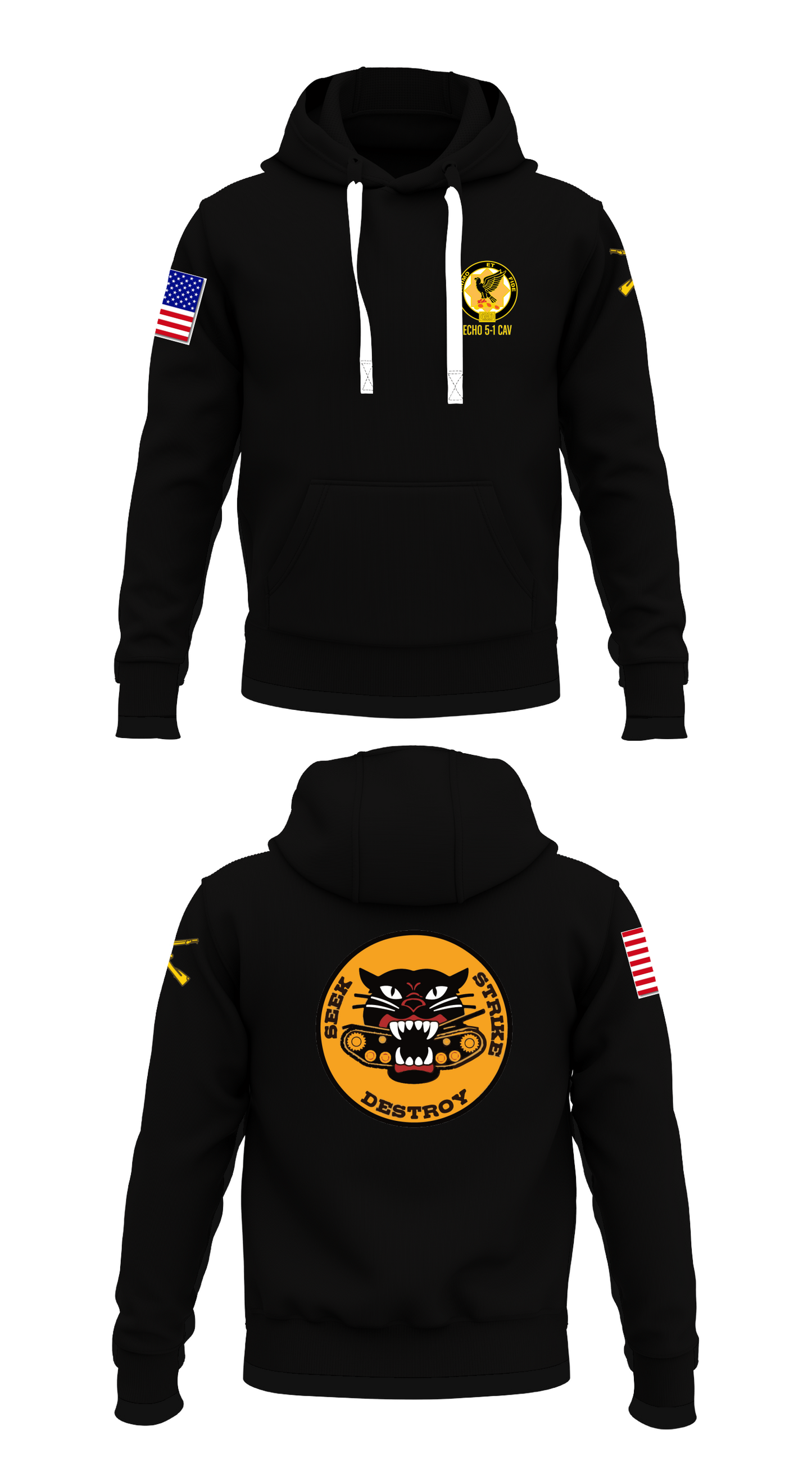 Echo 5-1 CAV Store 1 Core Men's Hooded Performance Sweatshirt - 79882775668