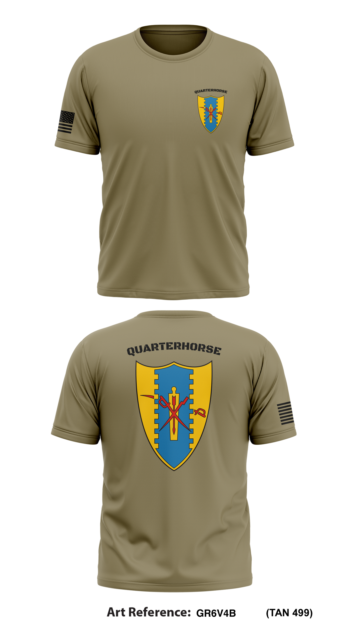 Quarterhorse Store 1 Core Men's SS Performance Tee - Gr6V4b