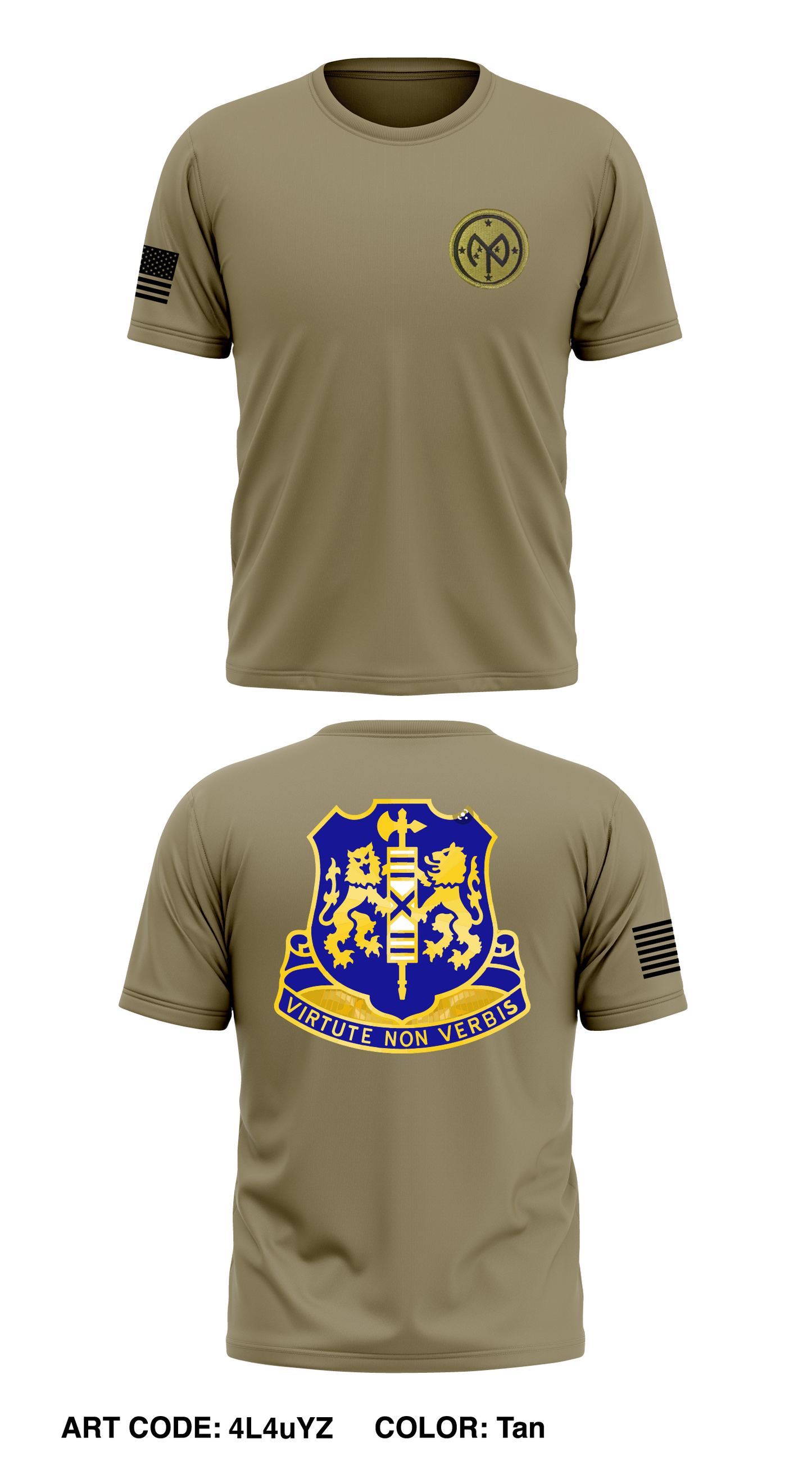 B Co 2/108TH IN Store 1 Core Men's SS Performance Tee - 4L4uYZ