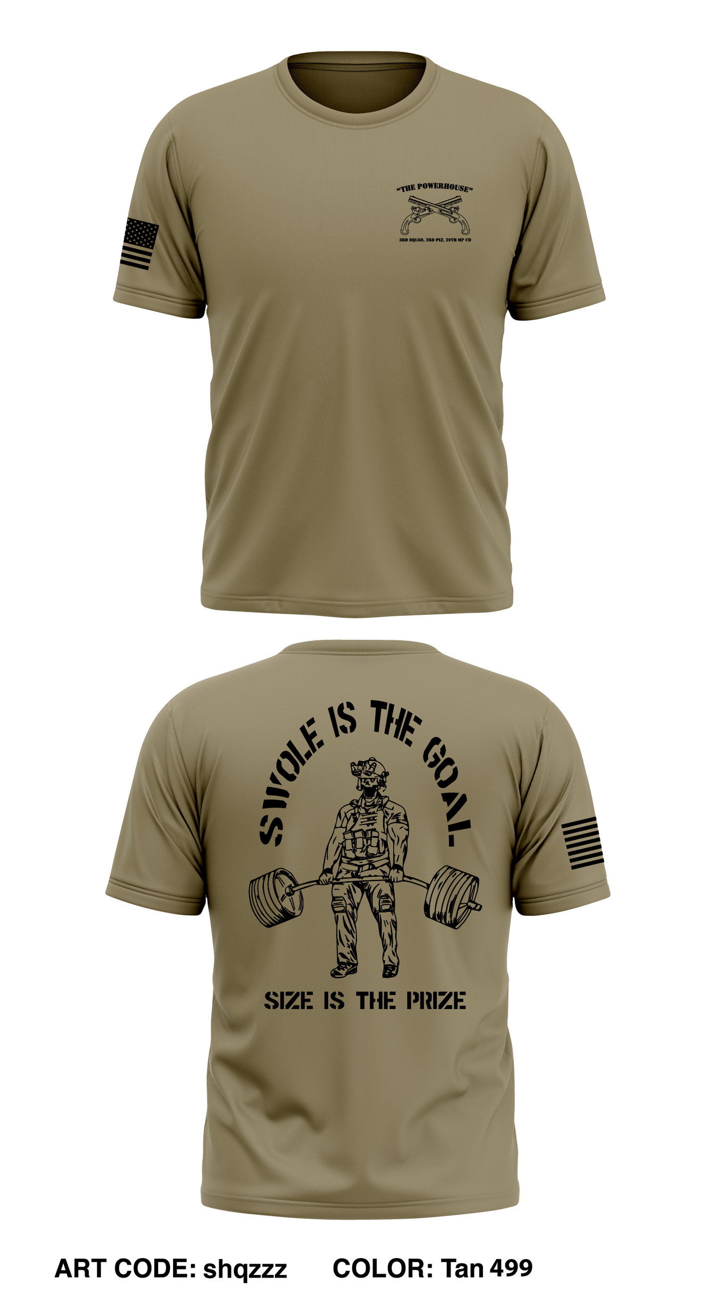 3rd squad, 3rd plt, 29th MP Co. Store 1 Core Men's SS Performance Tee - shqzzz
