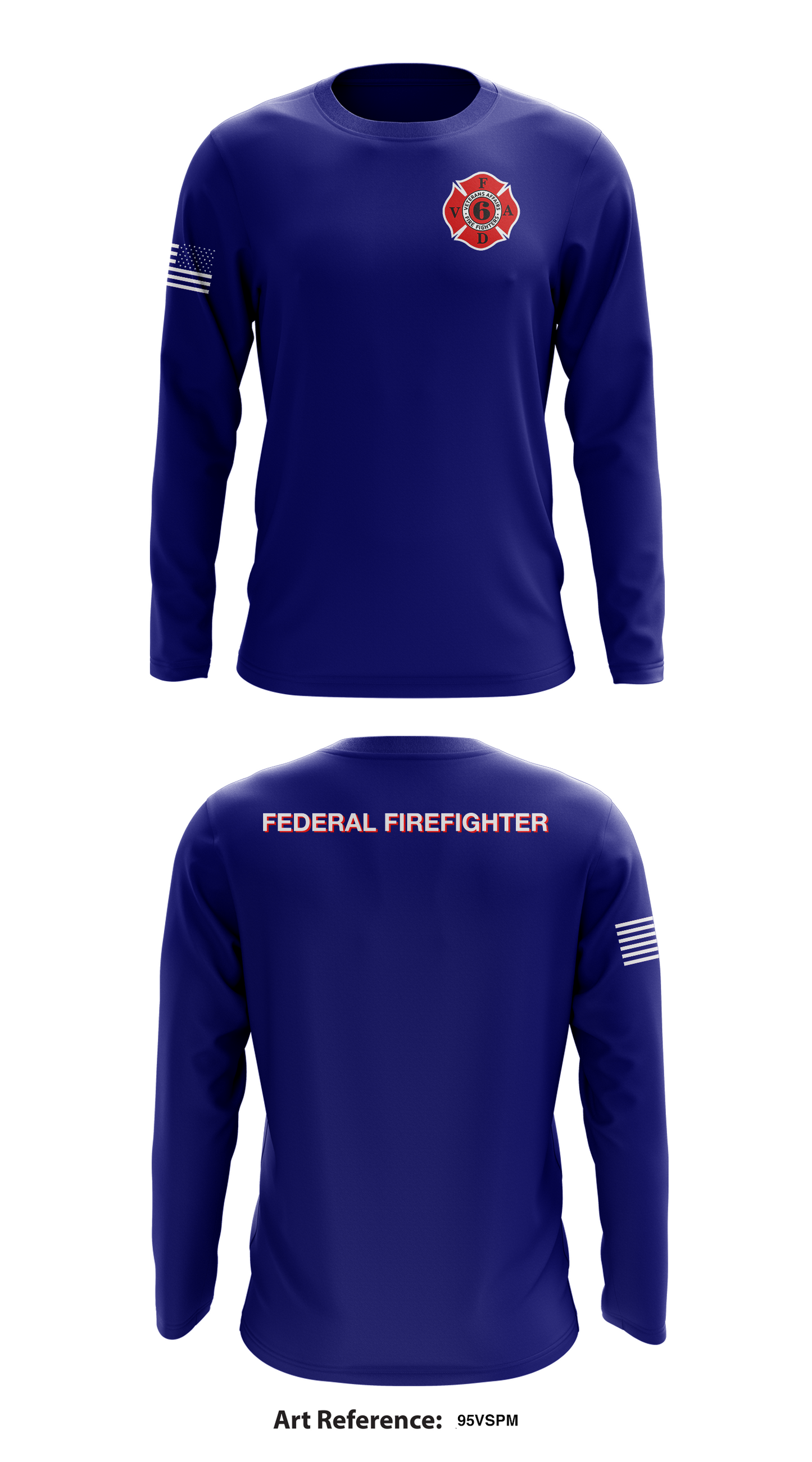 Veteran Affairs Fire Department-Bath, NY Store 1 Core Men's LS Performance Tee - 95VsPm
