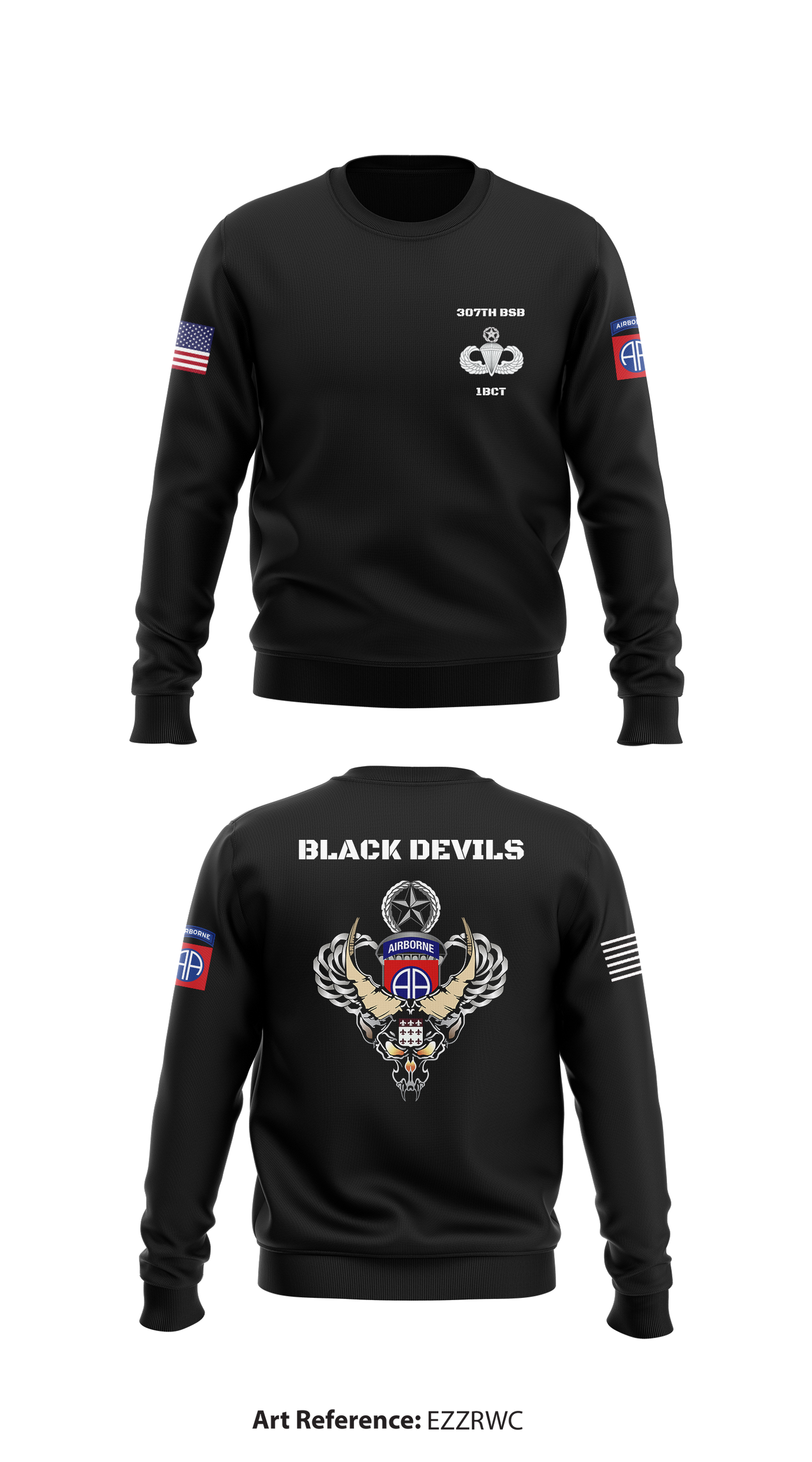 307th BSB Store 1 Core Men's Crewneck Performance Sweatshirt - EzZRwc