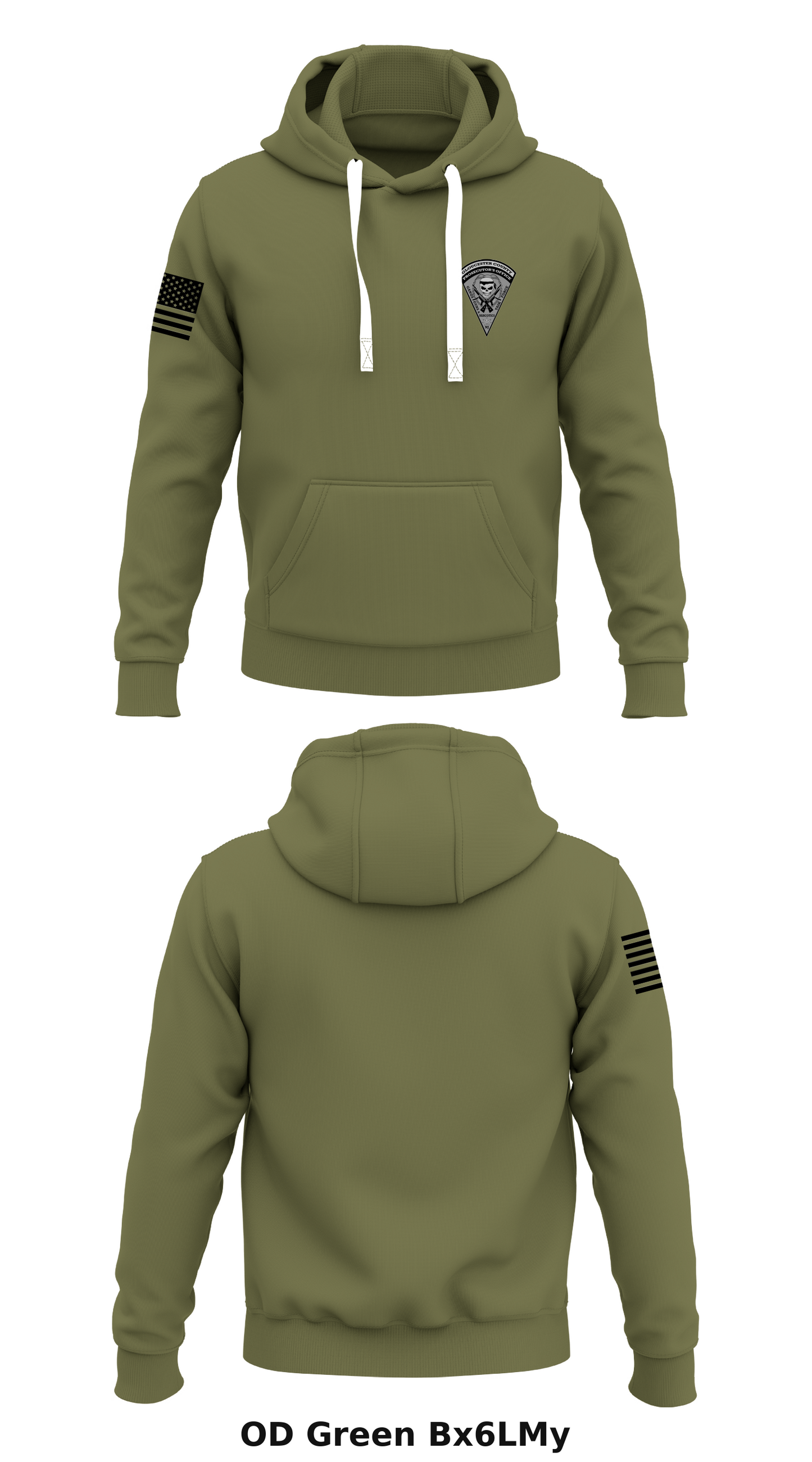 Gloucester County HIDTA Task Force One Store 1 Core Men's Hooded Performance Sweatshirt - Bx6LMy