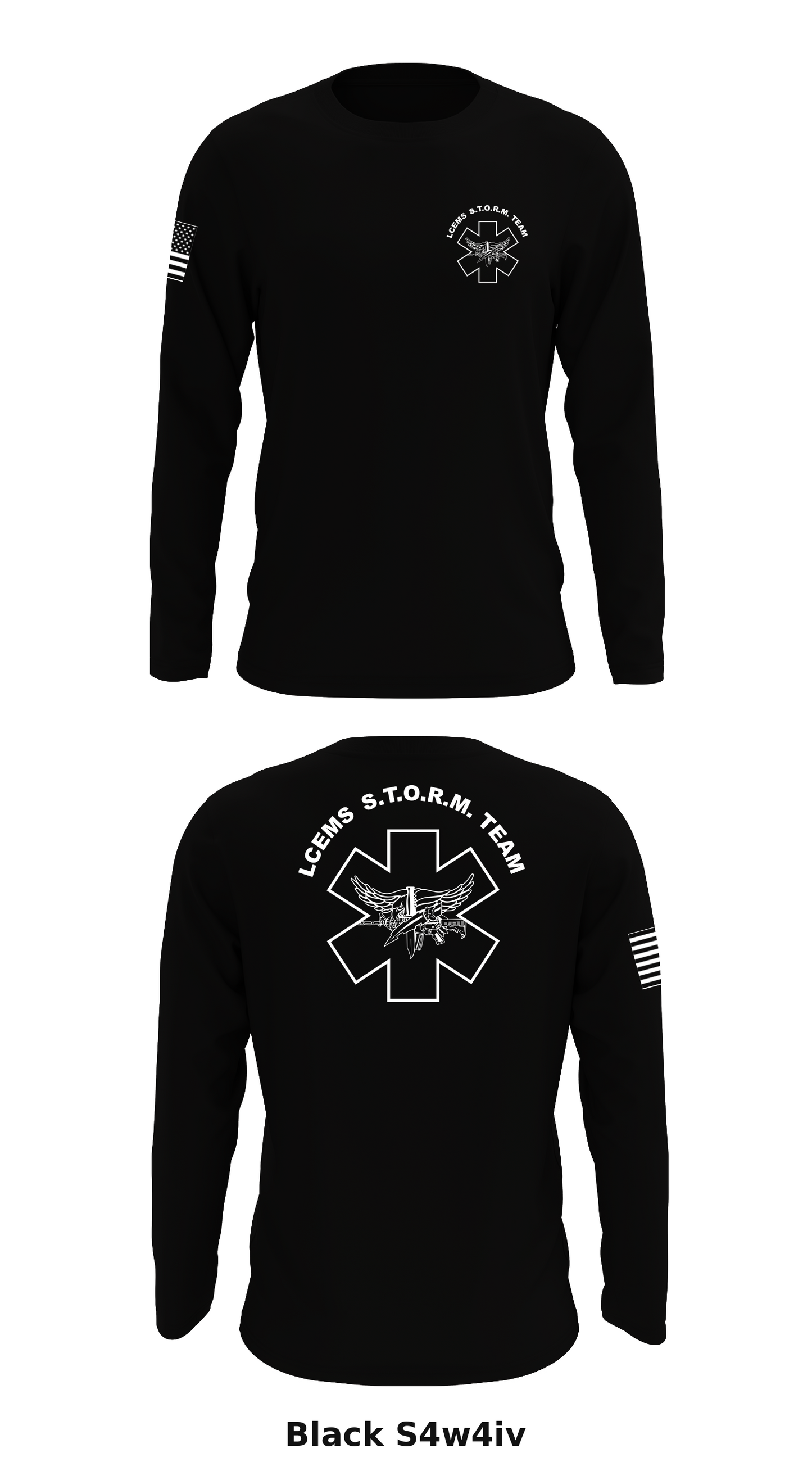 Lawrence County EMS STORM Team Store 1 Core Men's LS Performance Tee - S4w4iv
