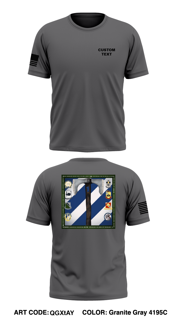 CUSTOM - Raider BDE, 3ID Store 1 Core Men's SS Performance Tee - QGXtAY