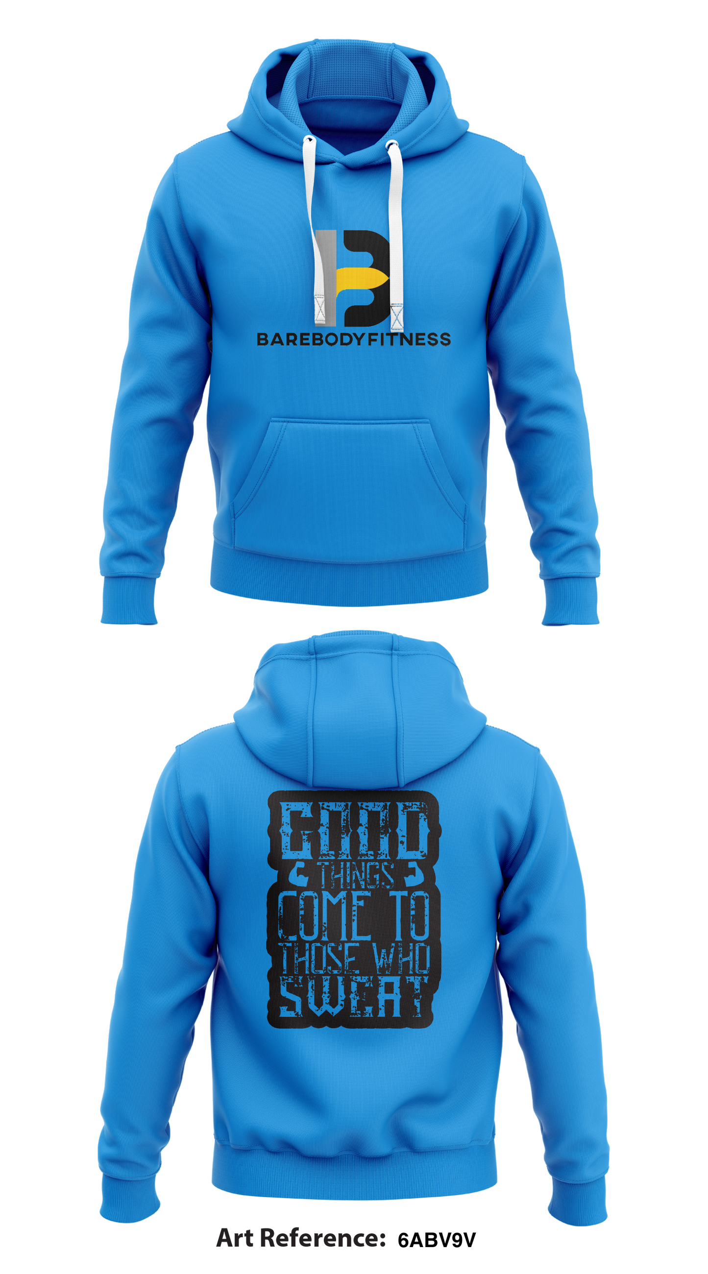 Barebodyfitness Store 1 Core Men's Hooded Performance Sweatshirt - 6Abv9V