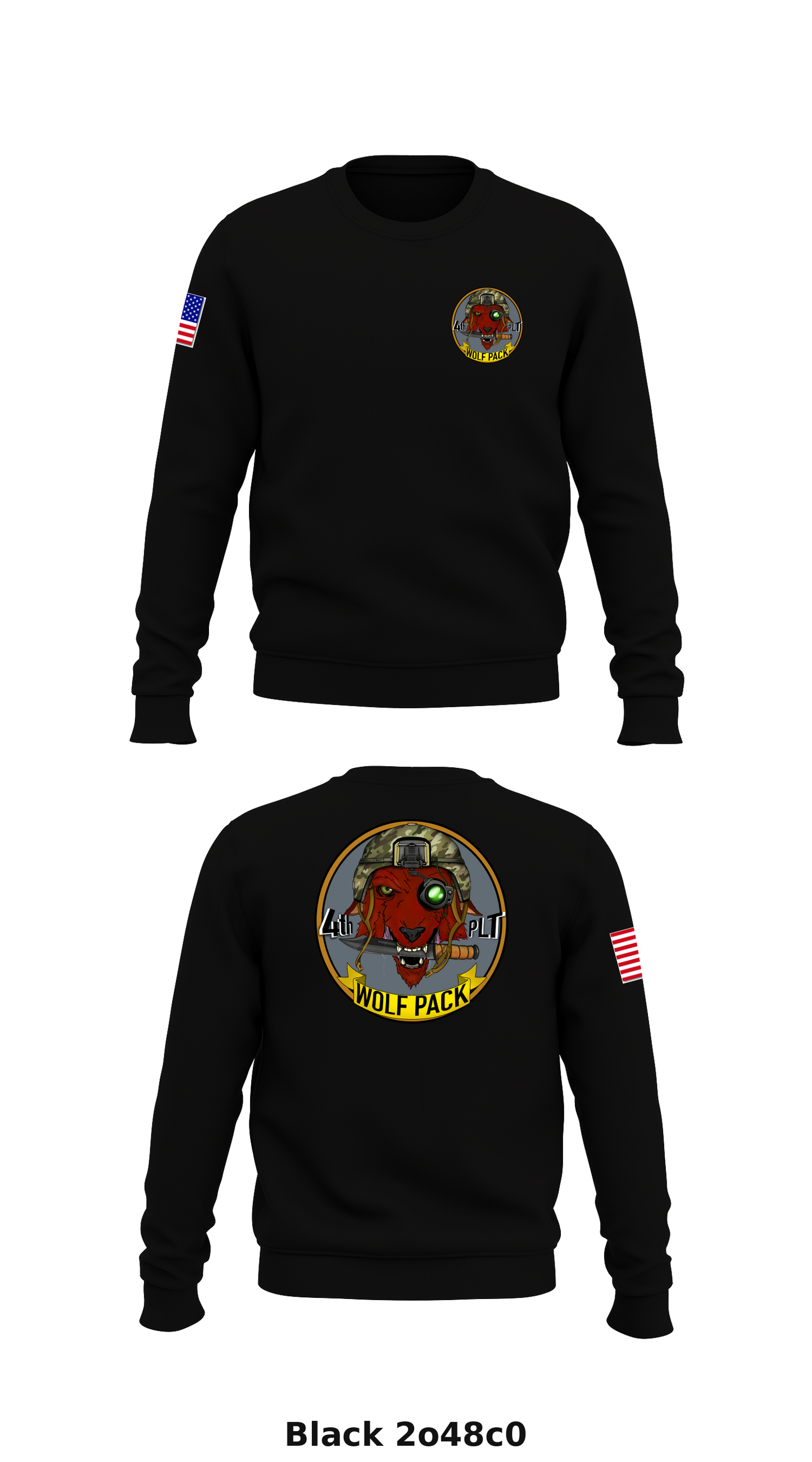524th 25ctc road master Wolf pack Store 1 Core Men's Crewneck Performance Sweatshirt - 2o48c0