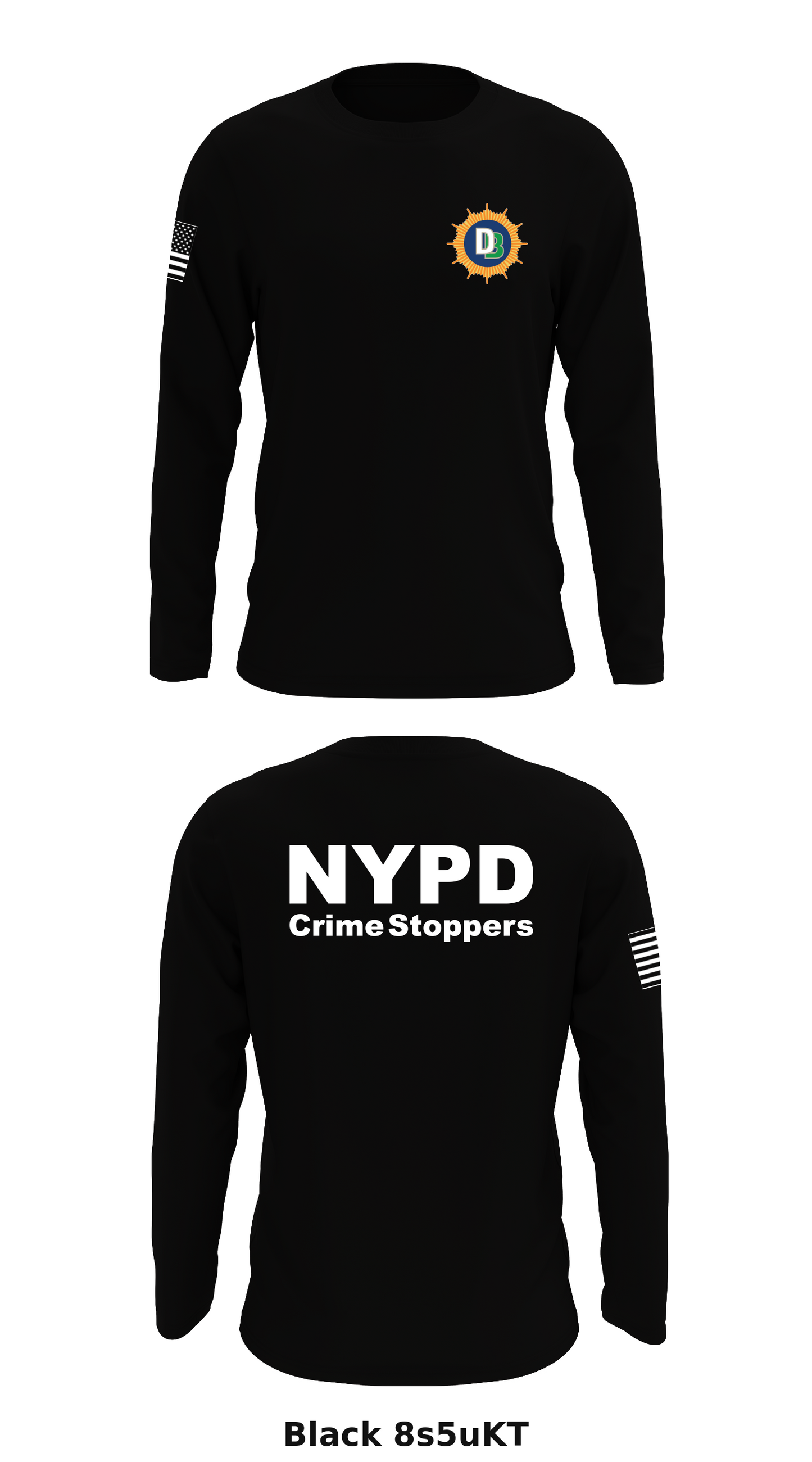 NYPDCrimeStoppers Store 1 Core Men's LS Performance Tee - 8s5uKT
