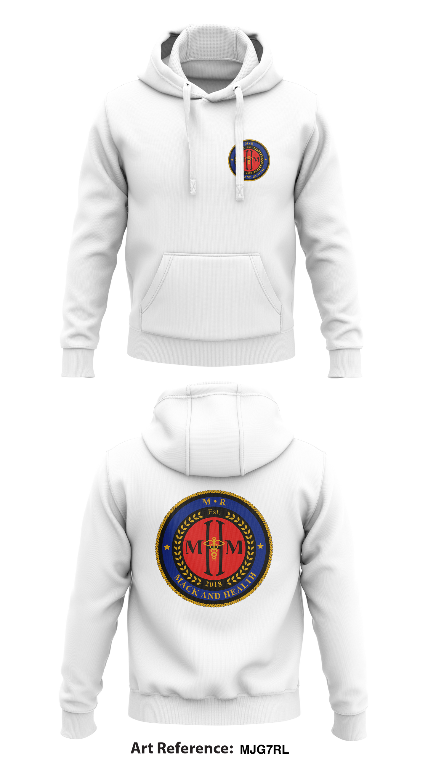M.R. Mack & Health Store 1 Core Men's Hooded Performance Sweatshirt - MjG7RL